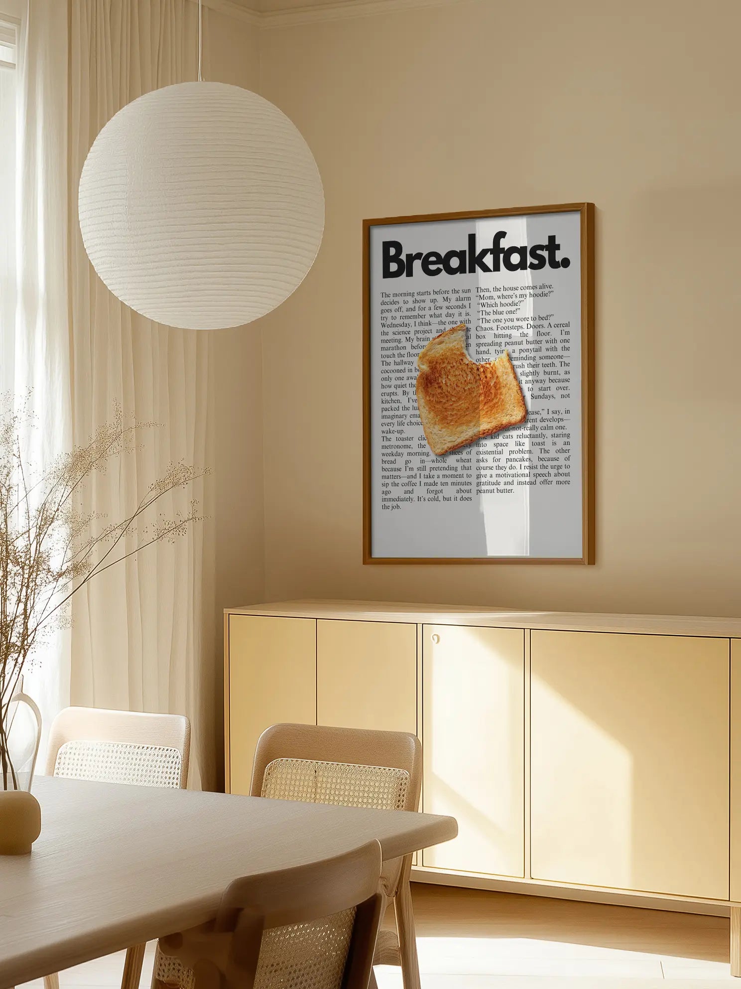 Breakfast Toast Bite Poster