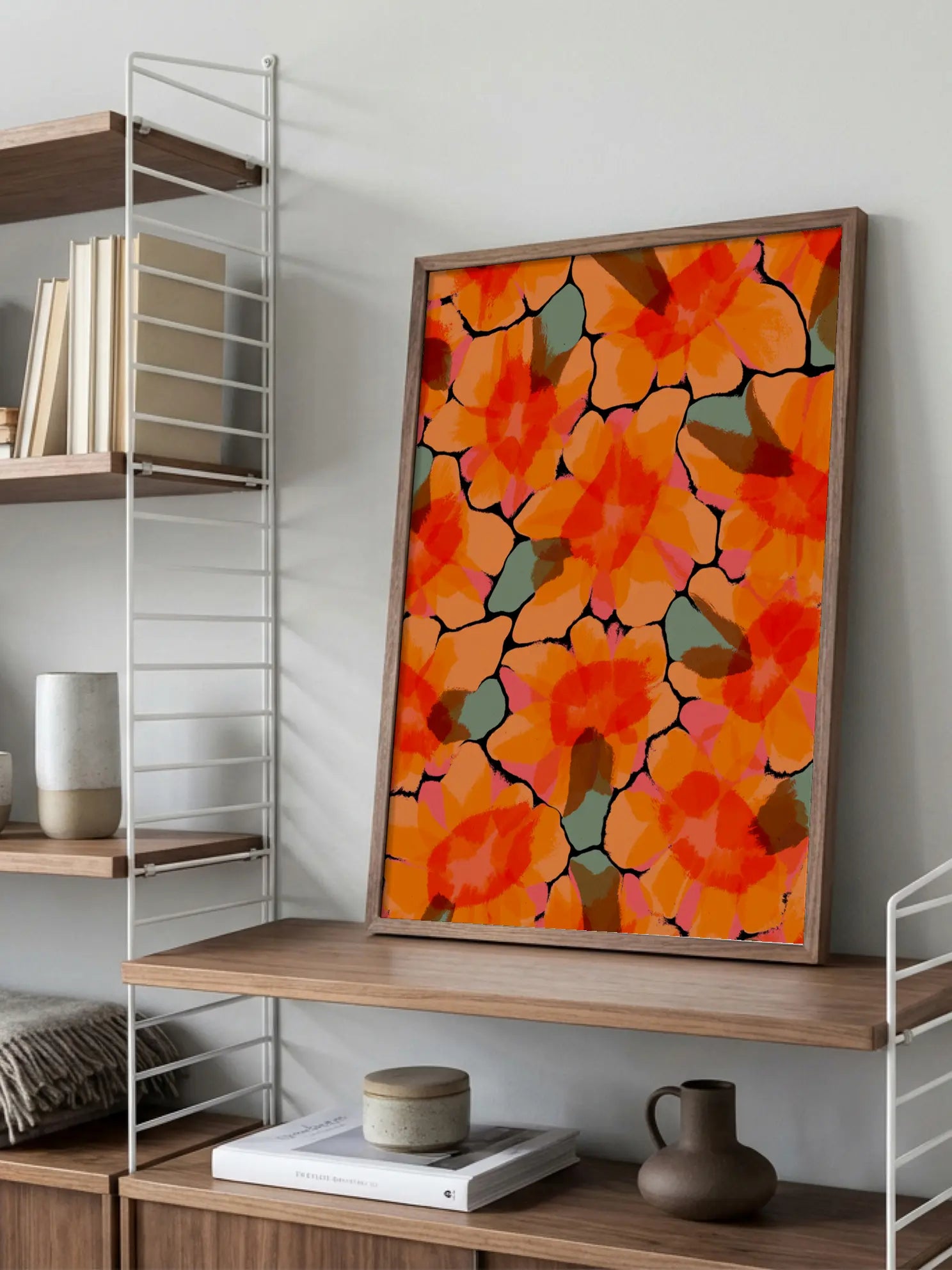 Bright Floral Pattern Poster