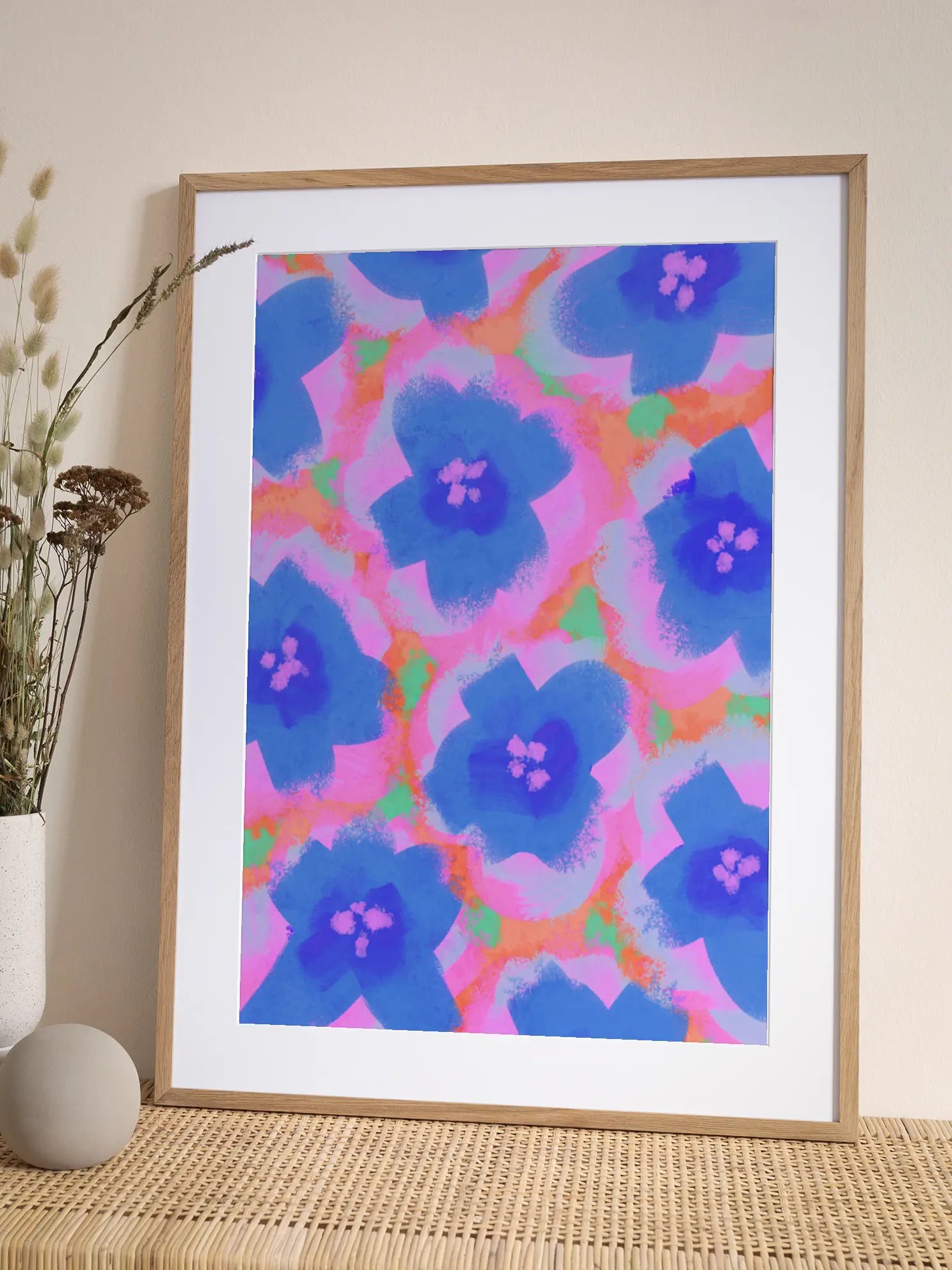 Bright Flowers Poster
