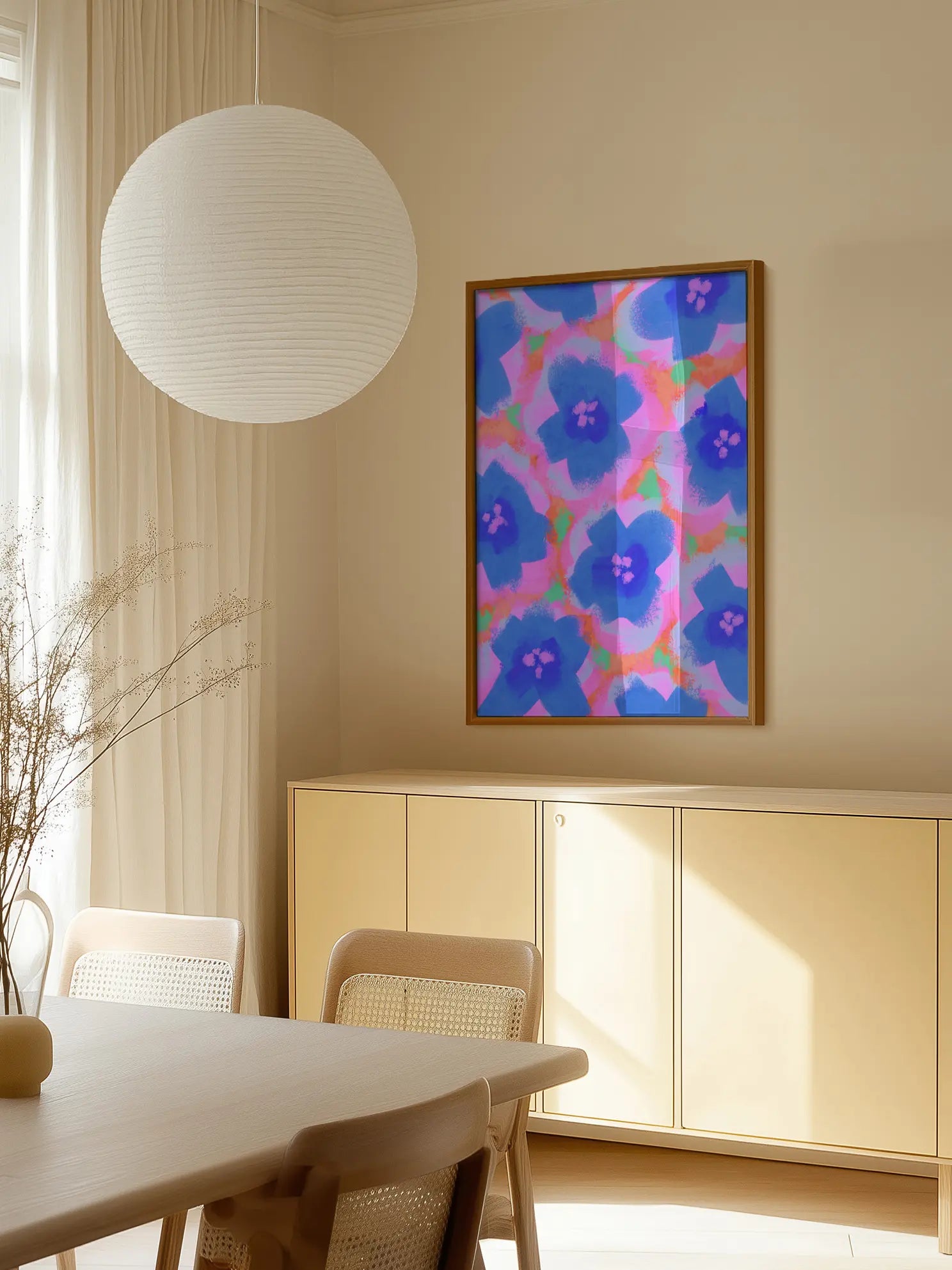 Bright Flowers Poster
