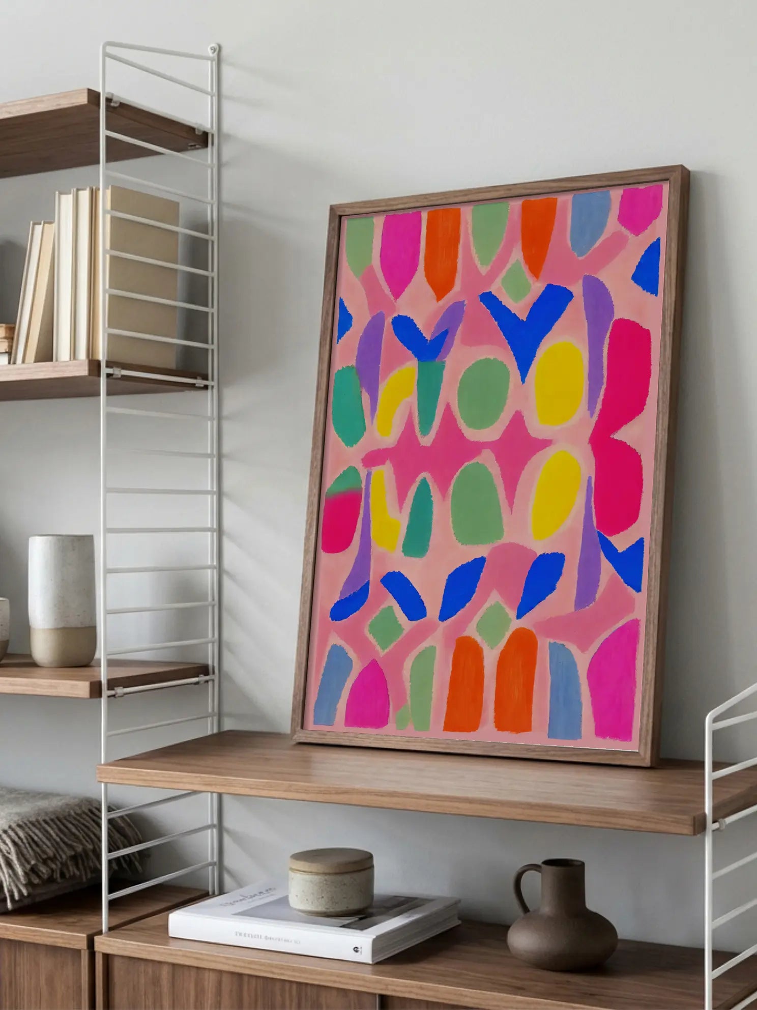 Bright Shapes No2 Poster
