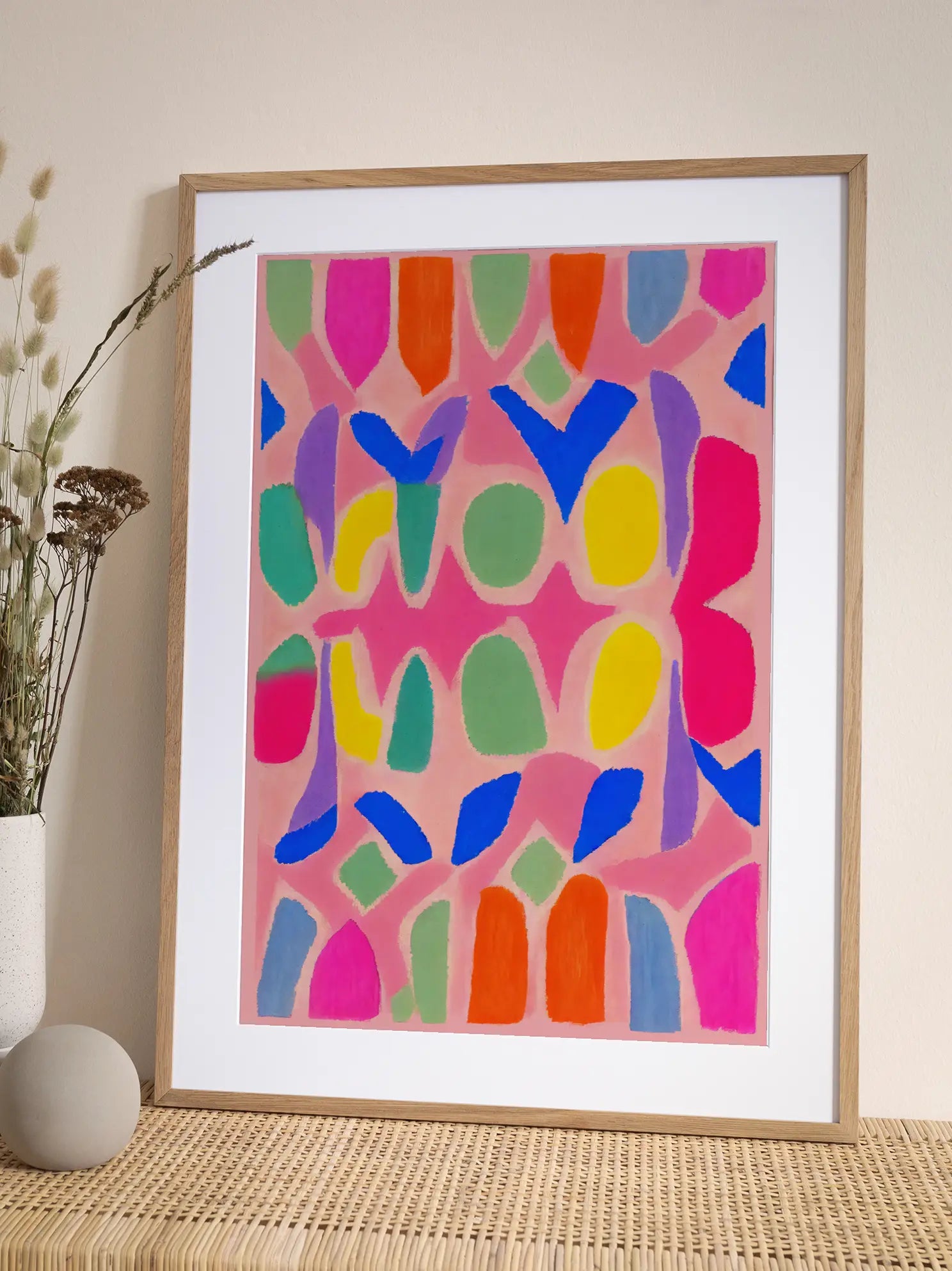 Bright Shapes No2 Poster