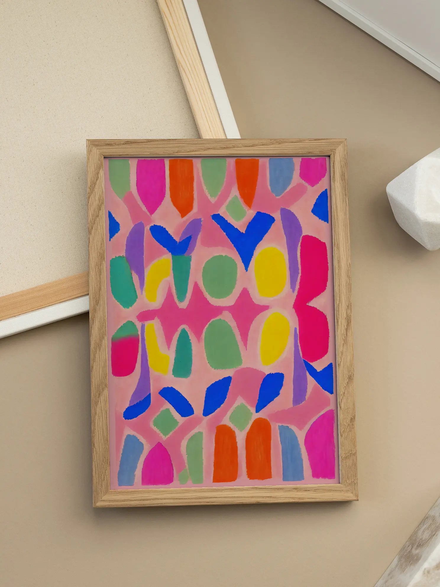 Bright Shapes No2 Poster