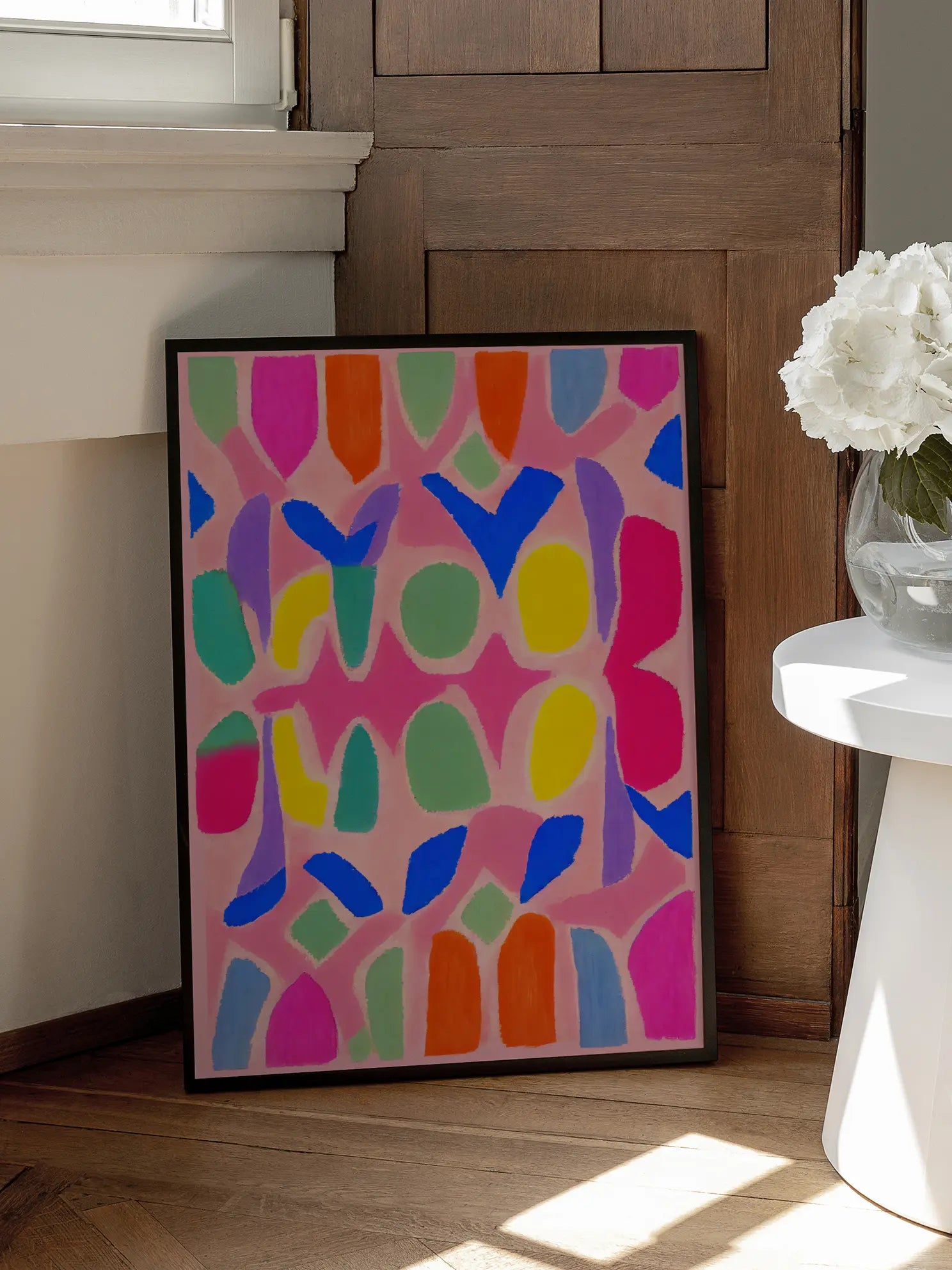Bright Shapes No2 Poster