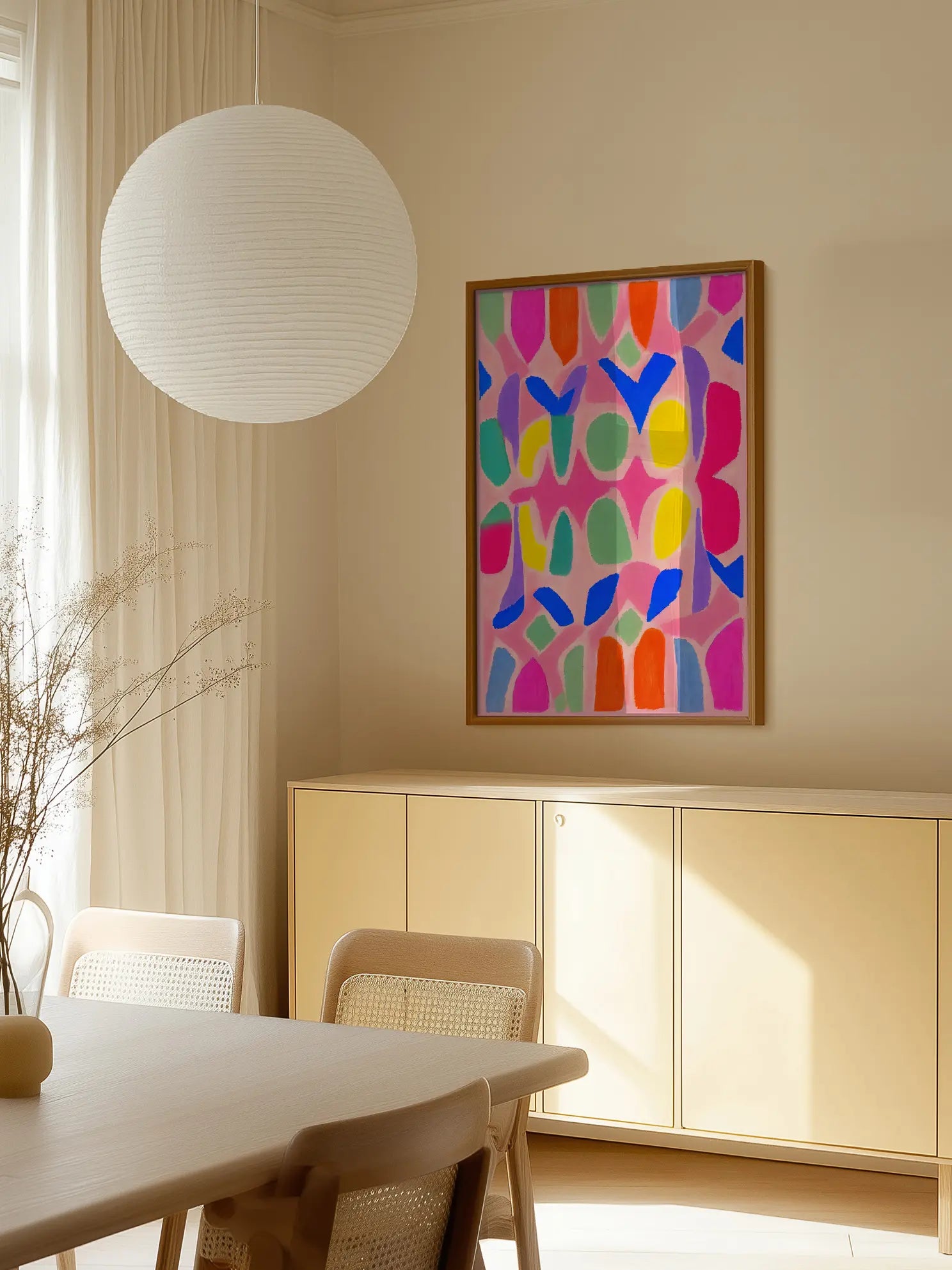 Bright Shapes No2 Poster
