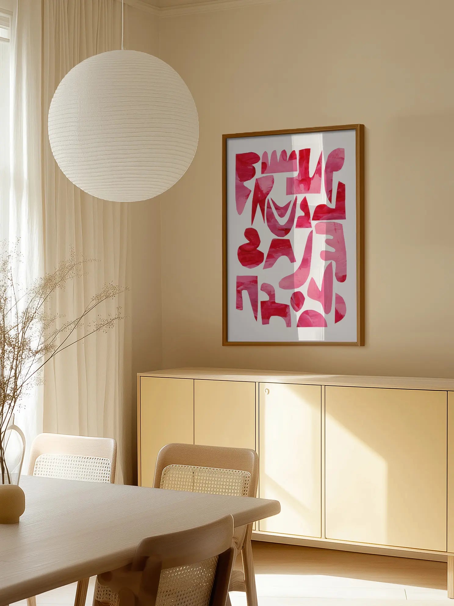 Bright Shapes Poster