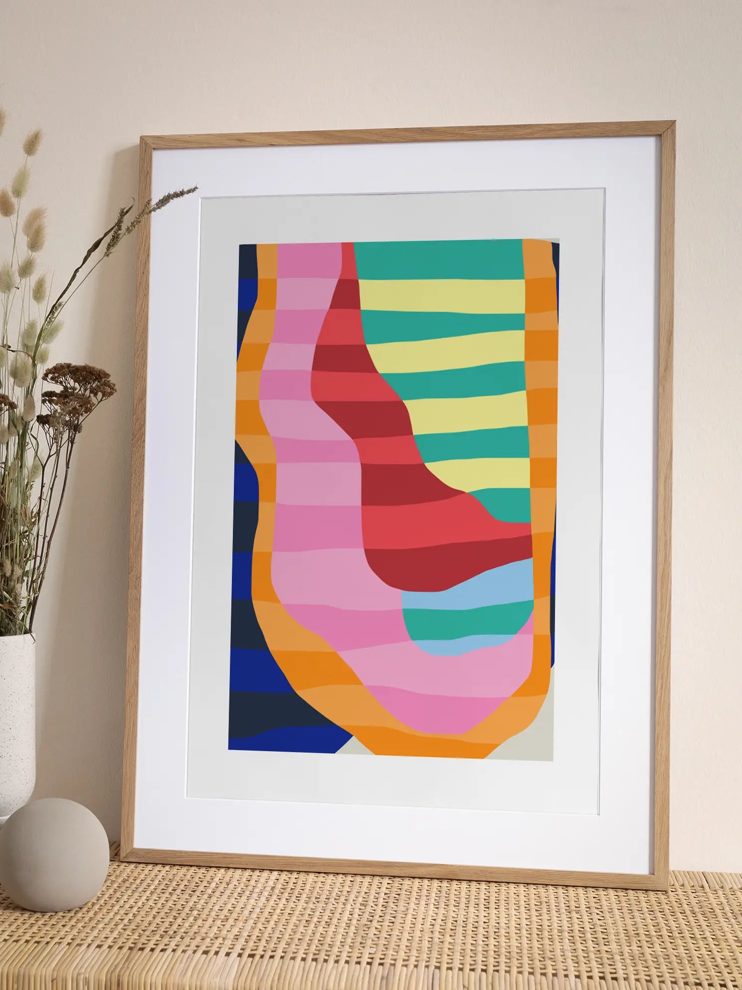 Bright Stripes Poster