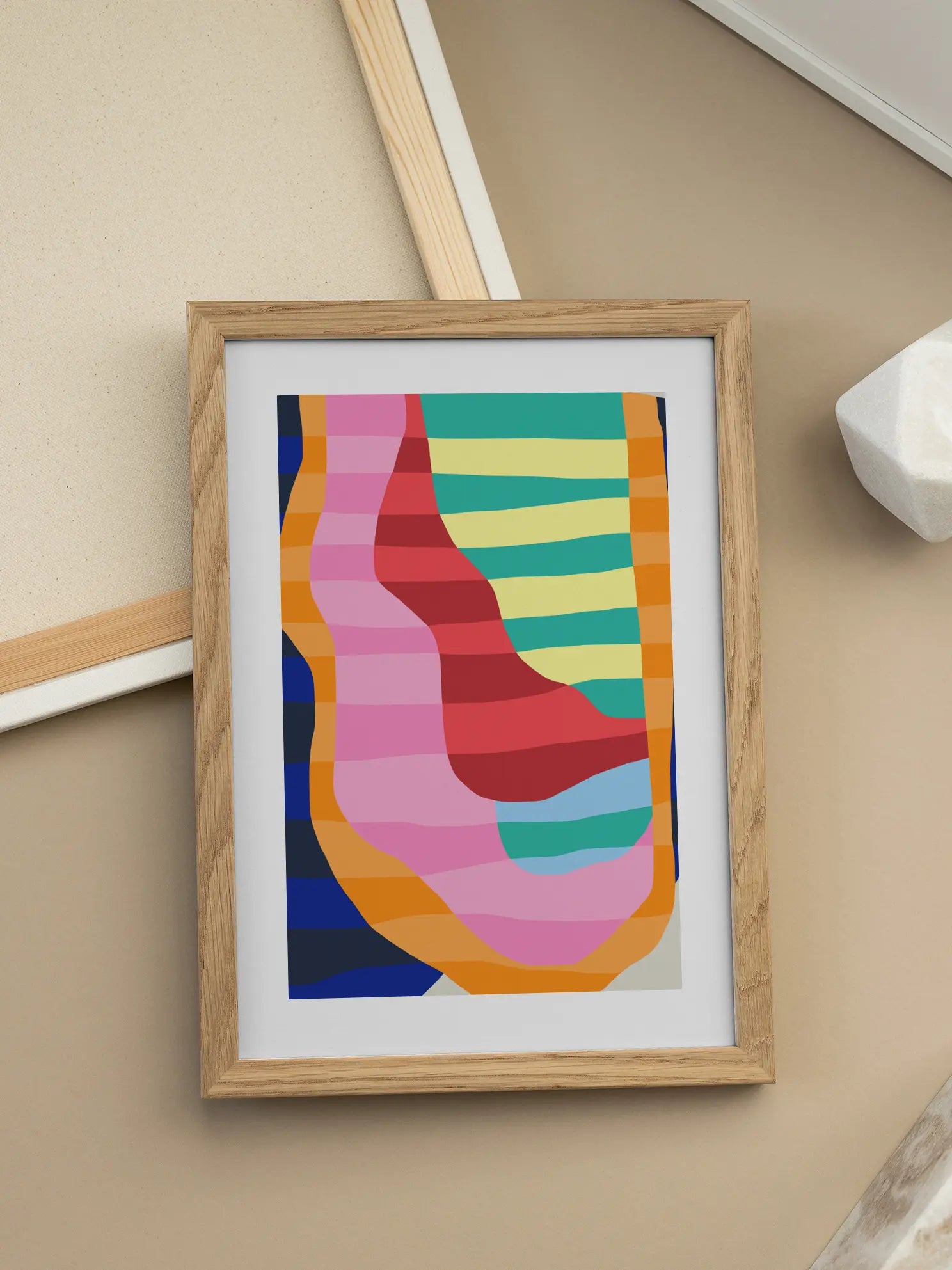 Bright Stripes Poster