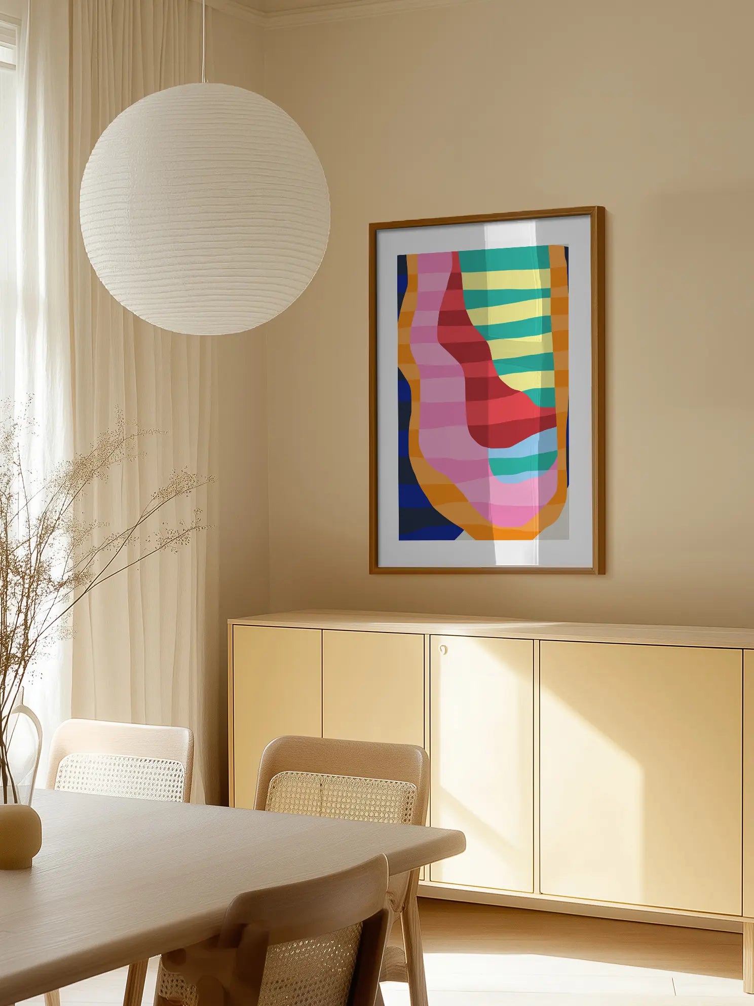 Bright Stripes Poster