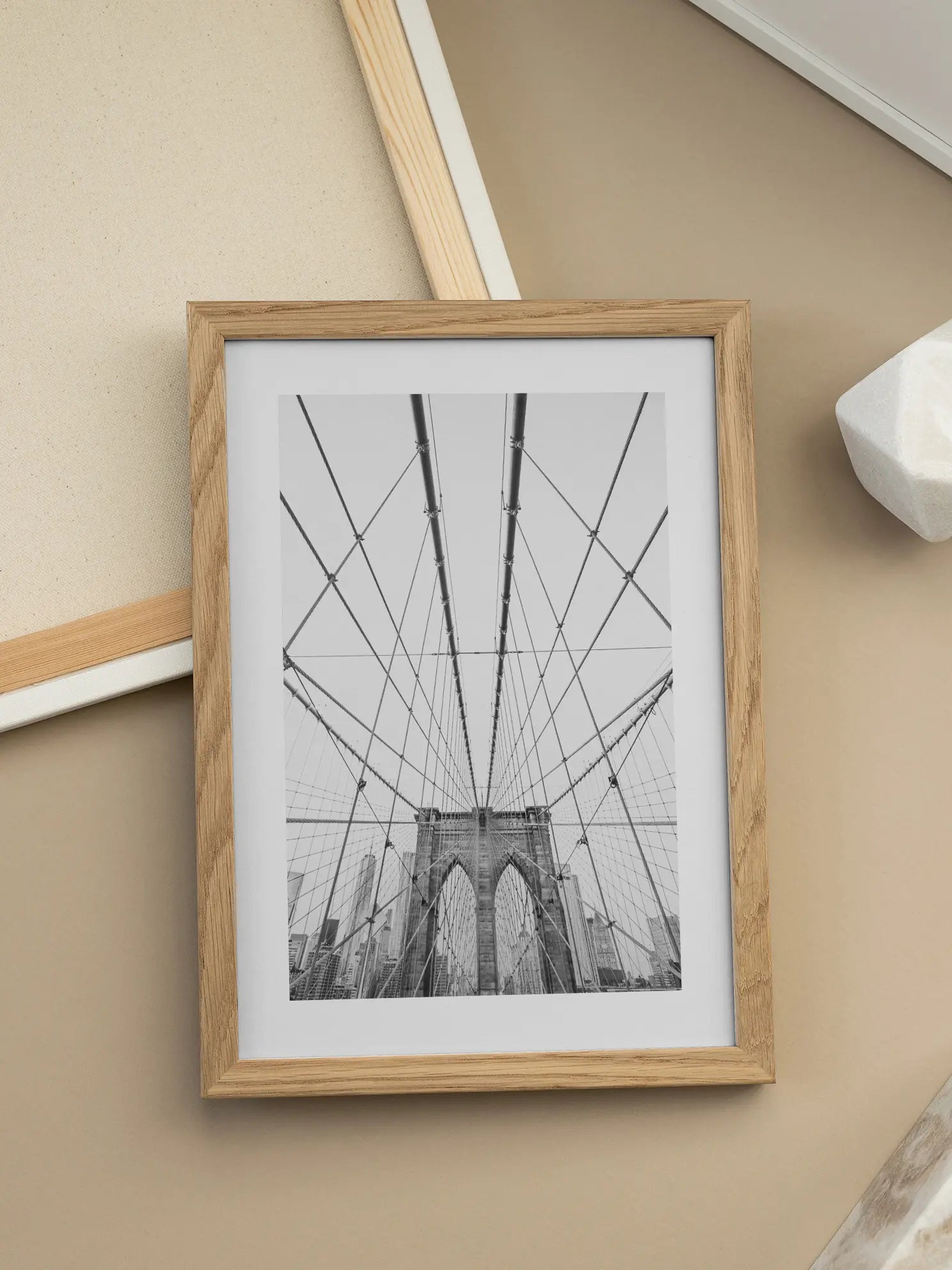 Brooklyn Bridge B/W Poster