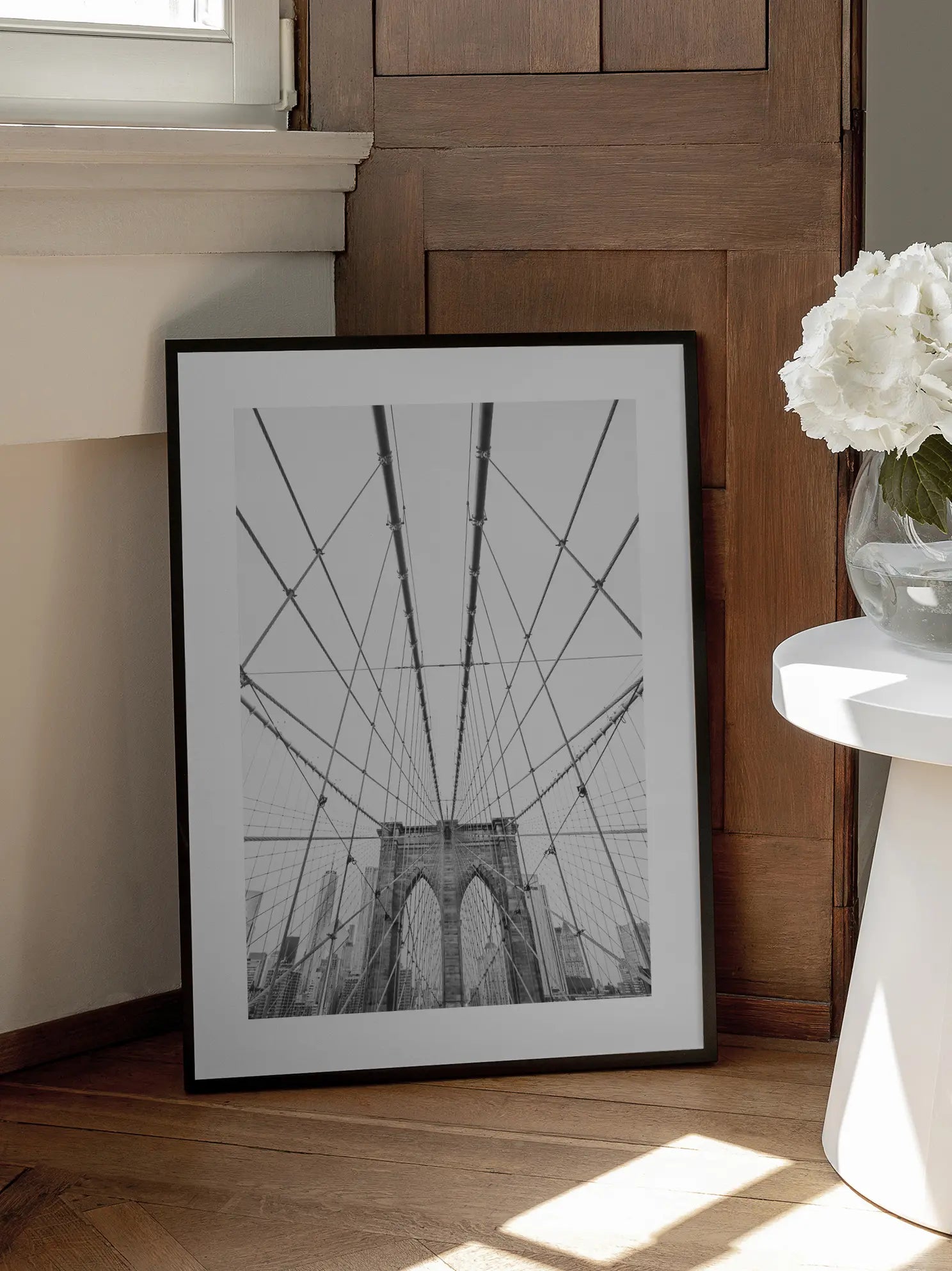 Brooklyn Bridge B/W Poster