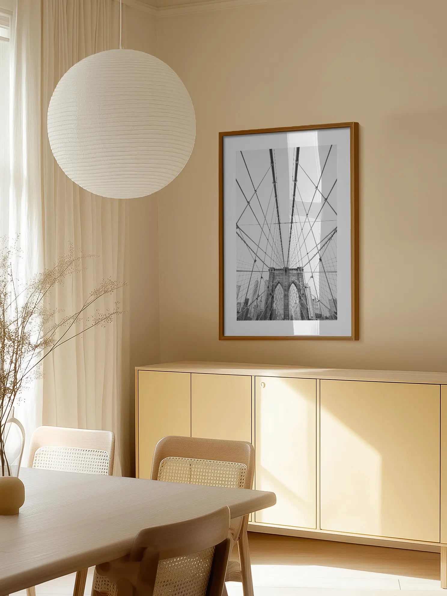 Brooklyn Bridge B/W Poster