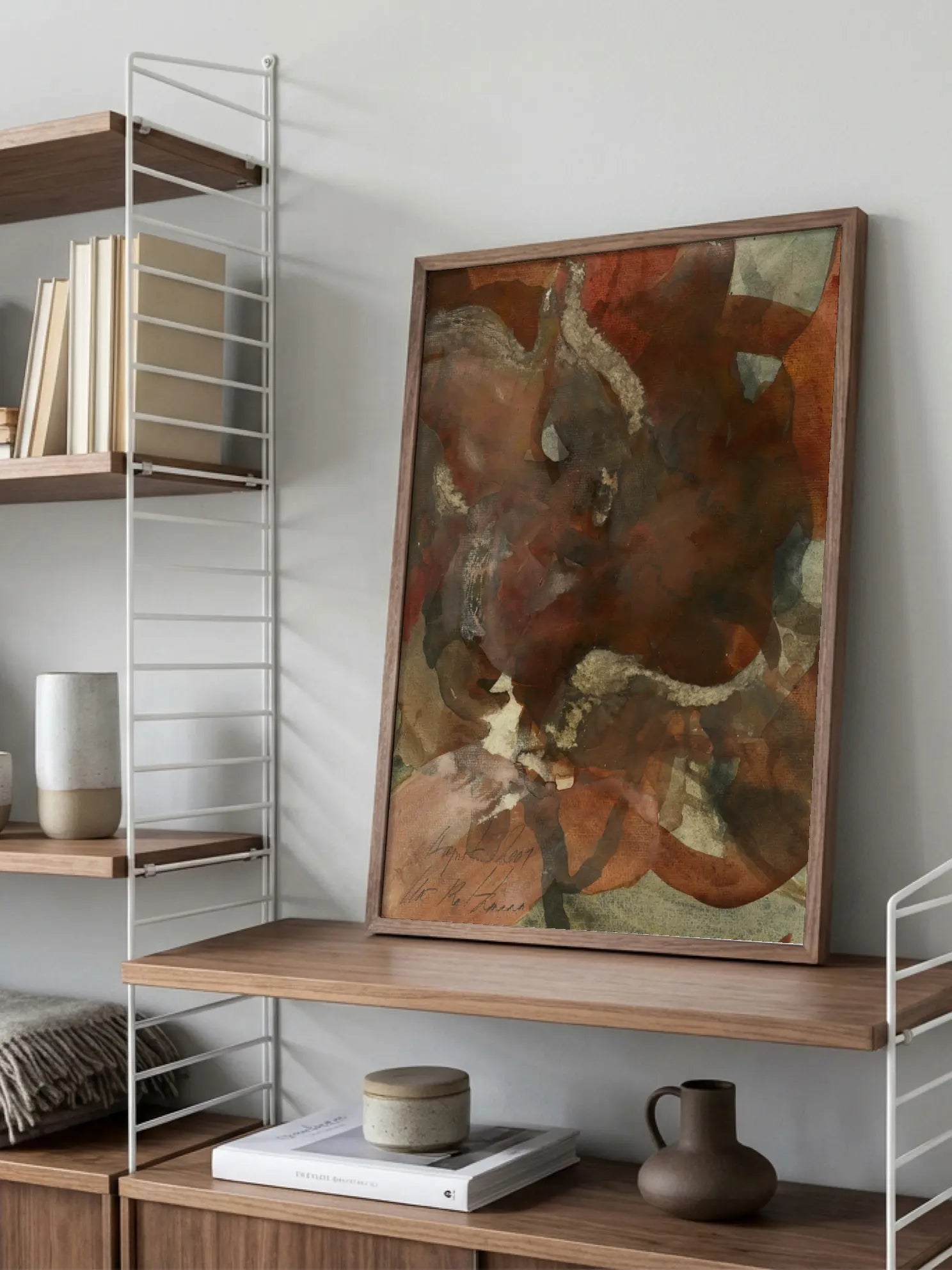 Brown Abstract Poster