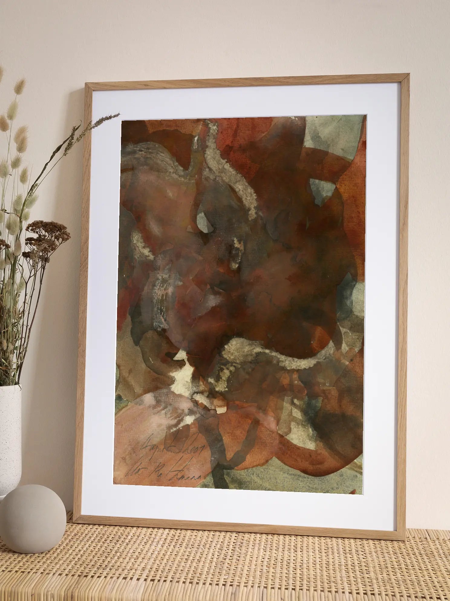 Brown Abstract Poster
