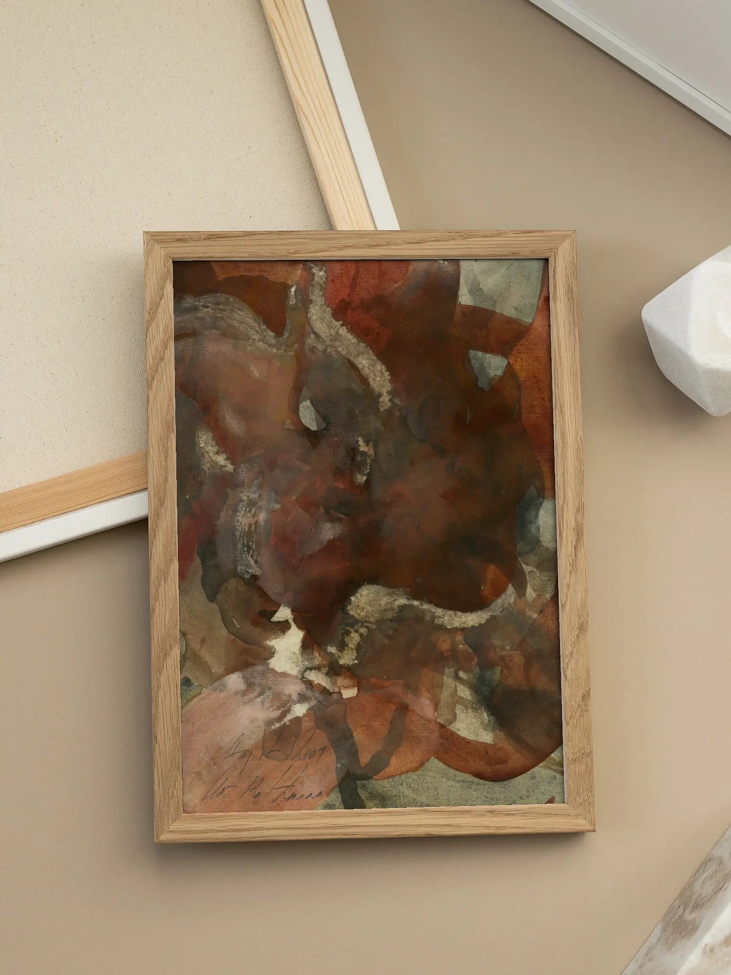 Brown Abstract Poster