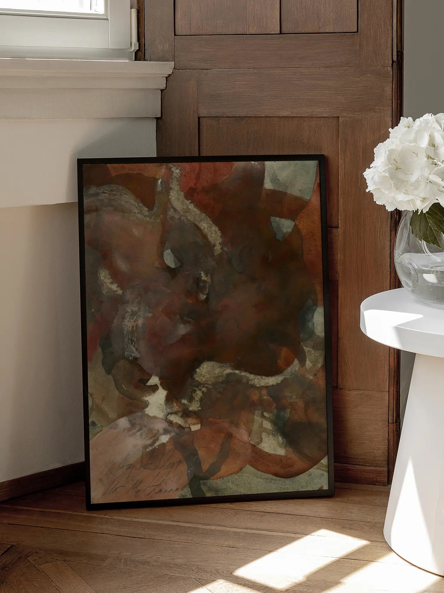 Brown Abstract Poster