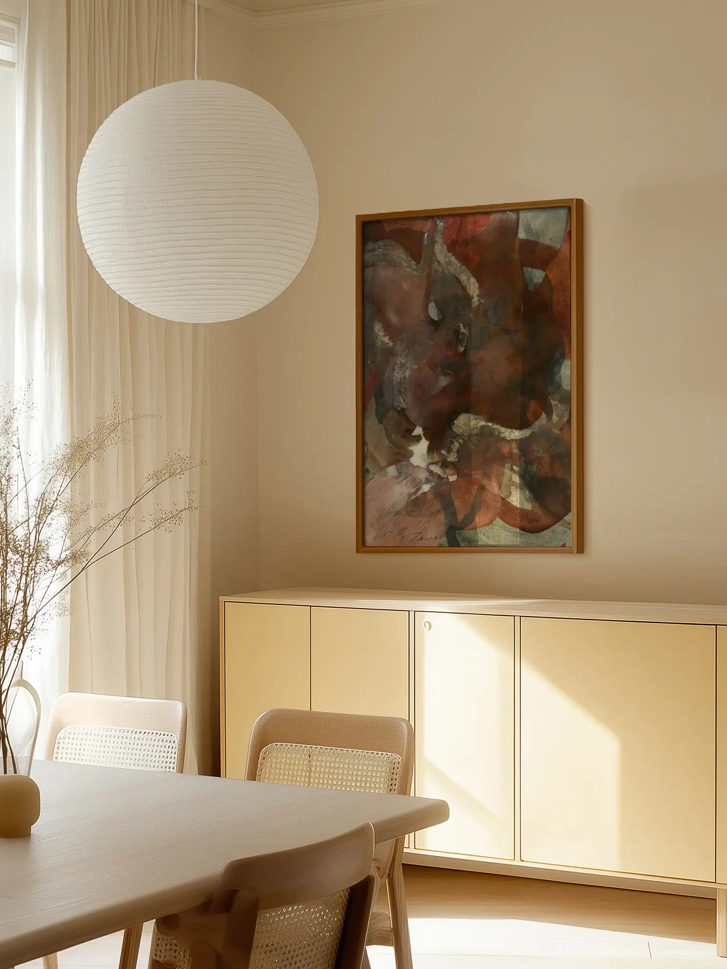 Brown Abstract Poster