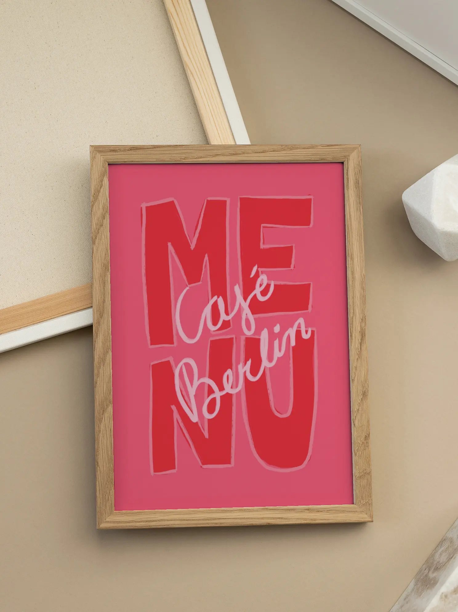 Cafe Berlin Menu Poster