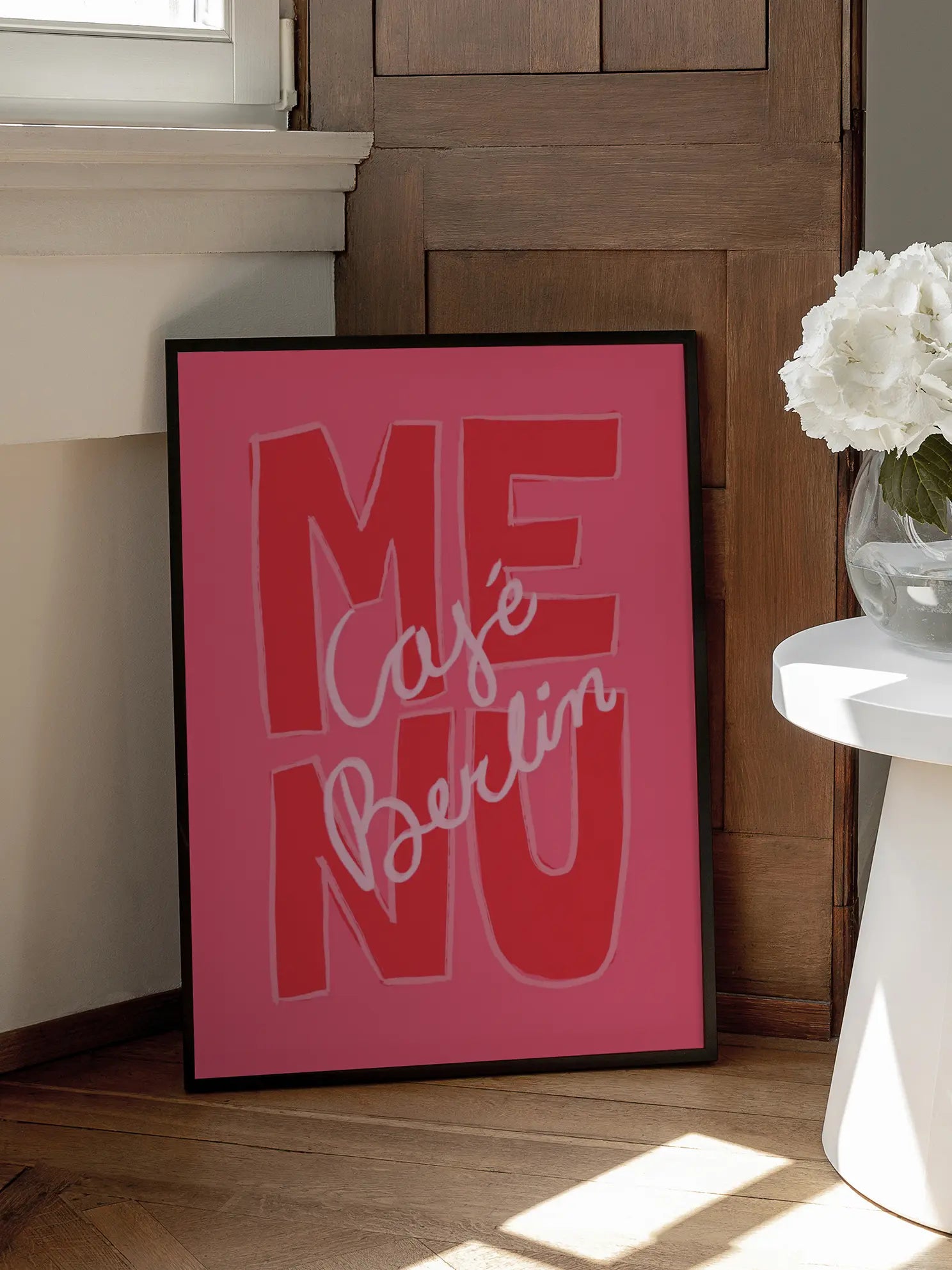 Cafe Berlin Menu Poster