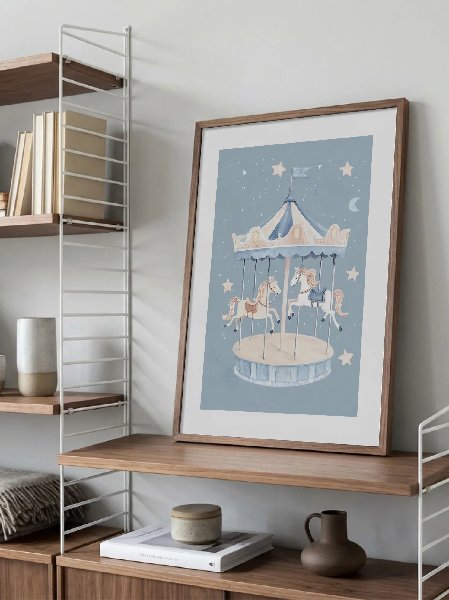 Carousel Horses Poster