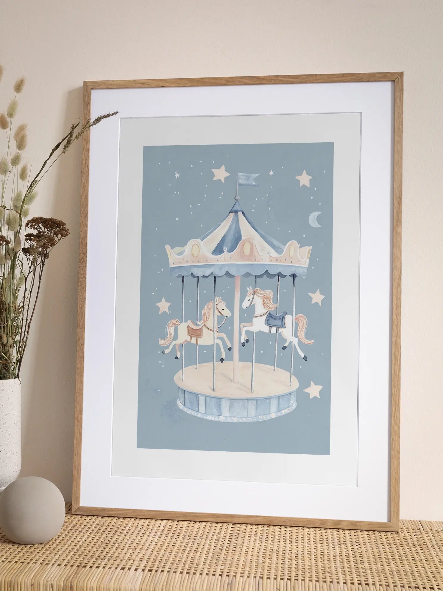 Carousel Horses Poster
