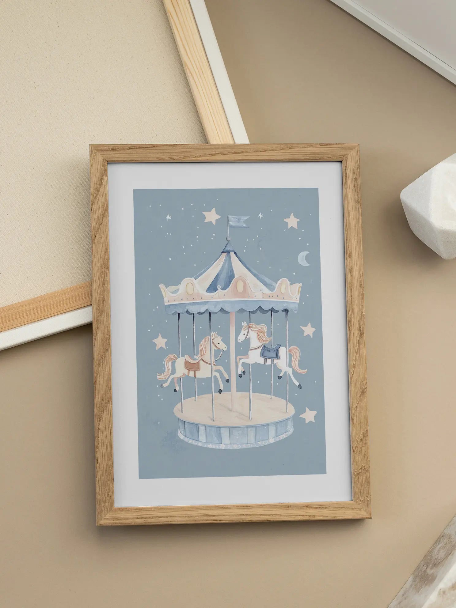 Carousel Horses Poster