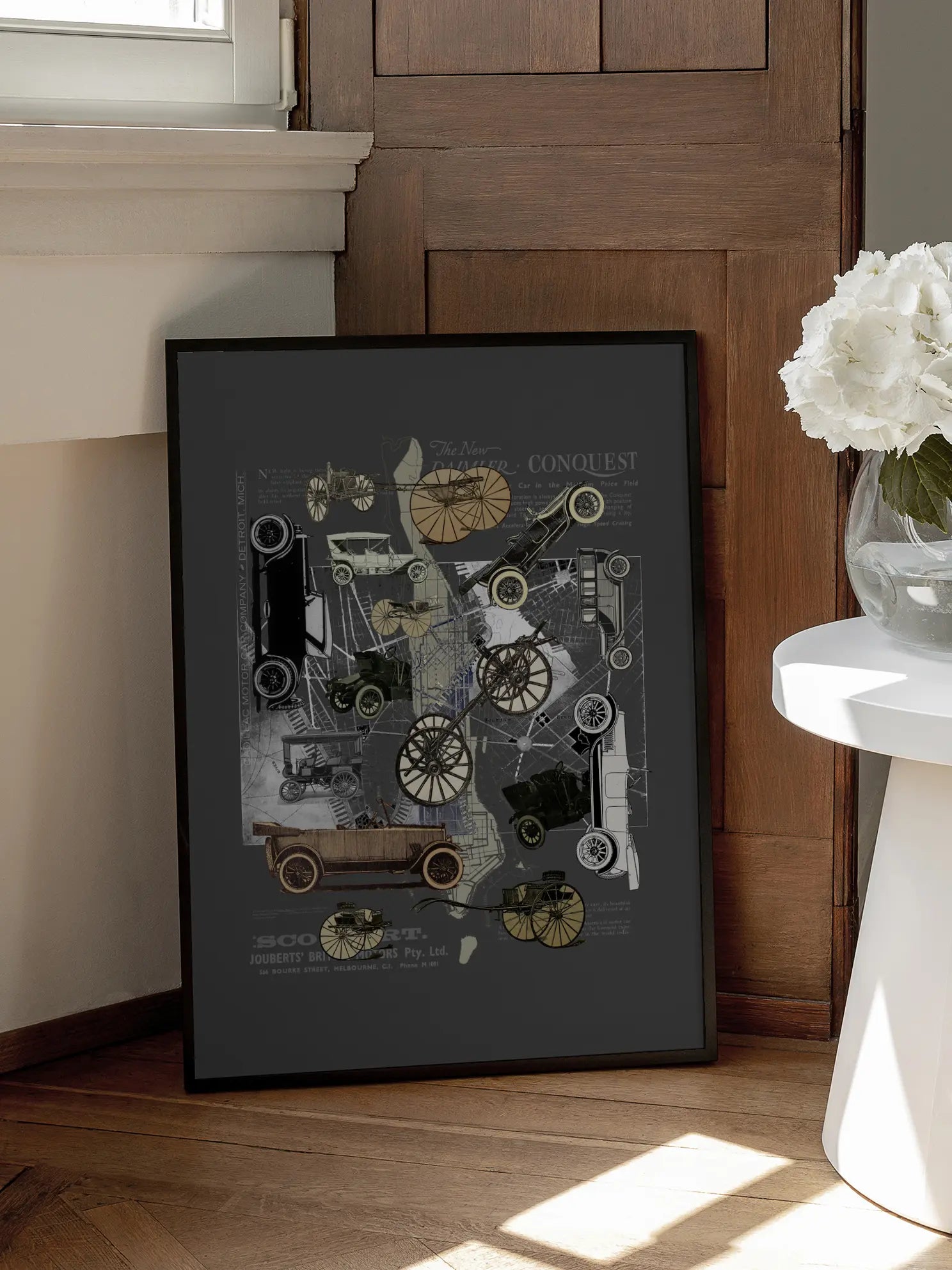 Cars in Grey Poster