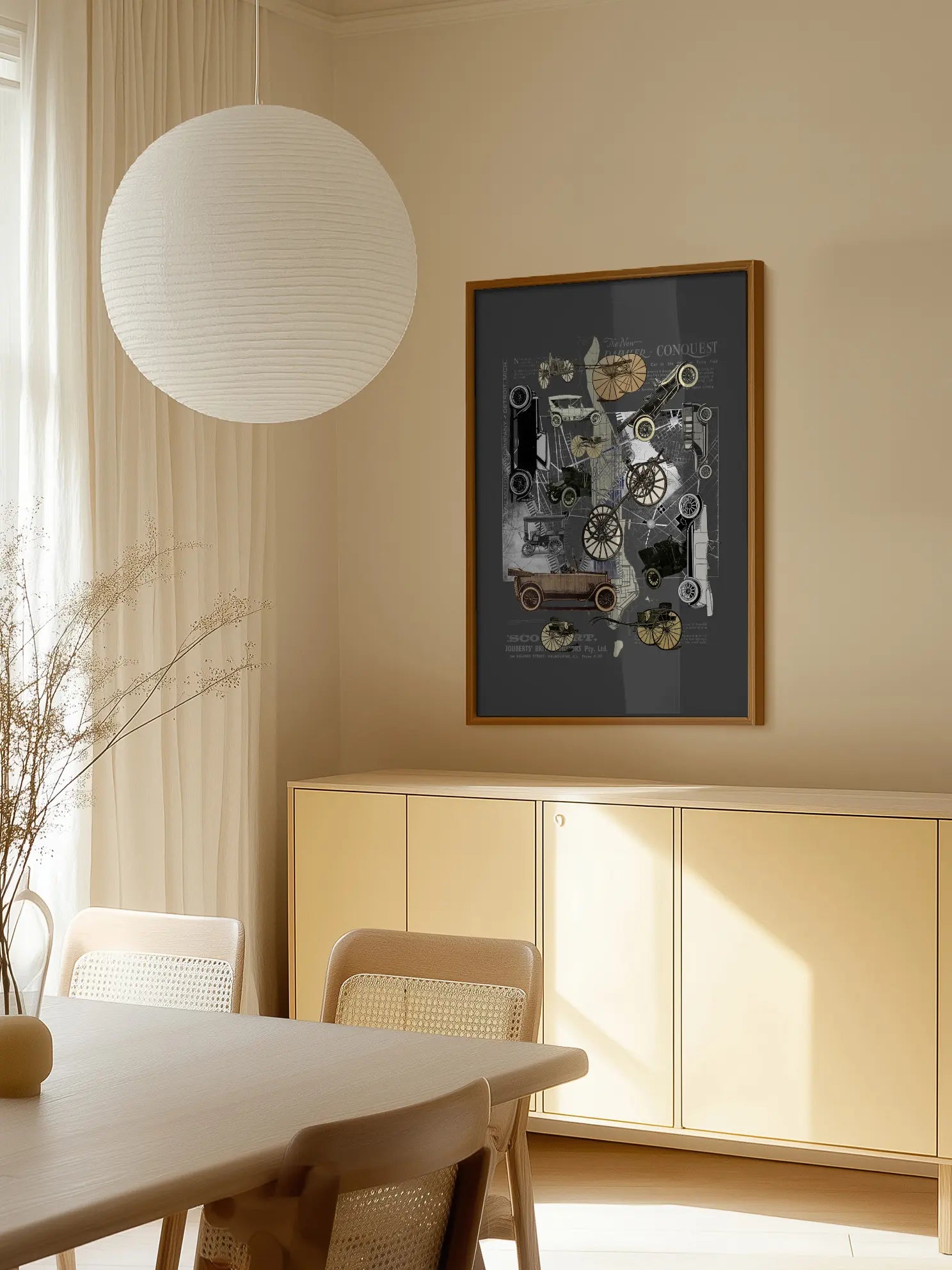 Cars in Grey Poster