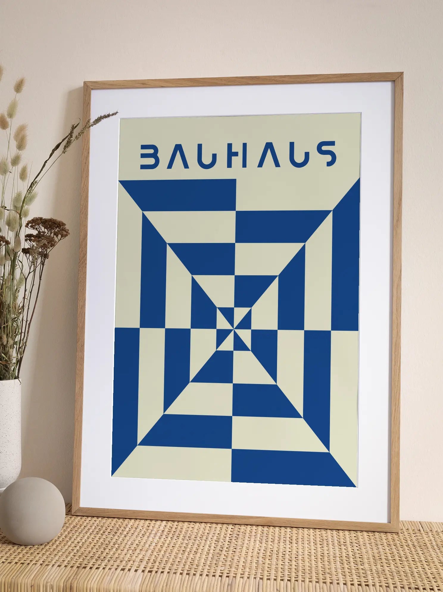 Central Blue — Bauhaus Poster
