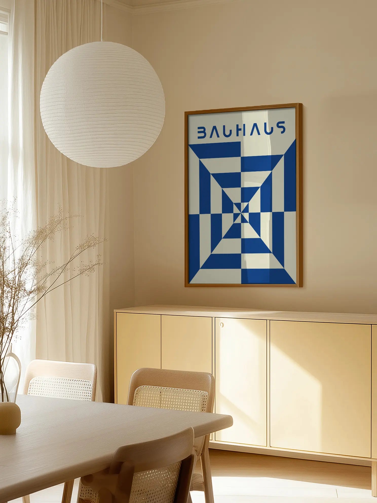 Central Blue — Bauhaus Poster