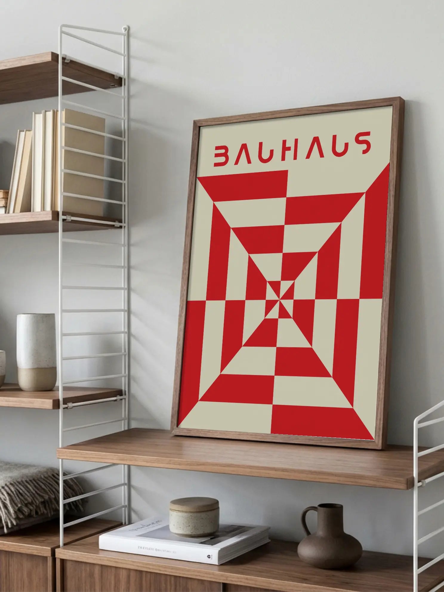 Central Red — Bauhaus Poster