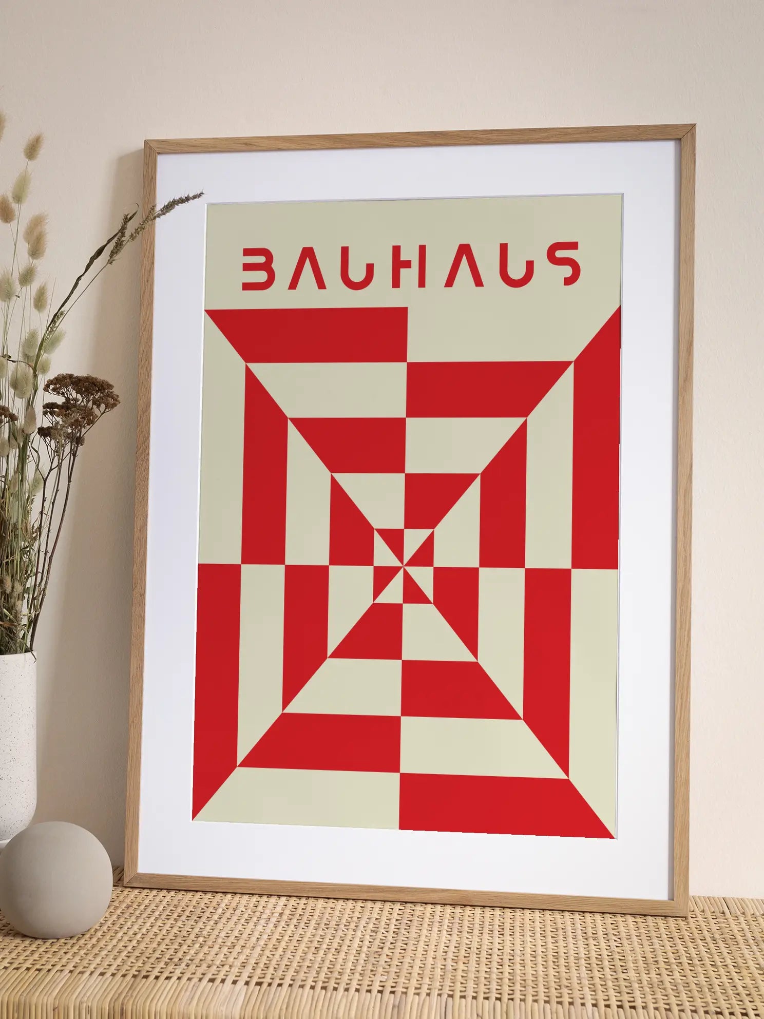 Central Red — Bauhaus Poster