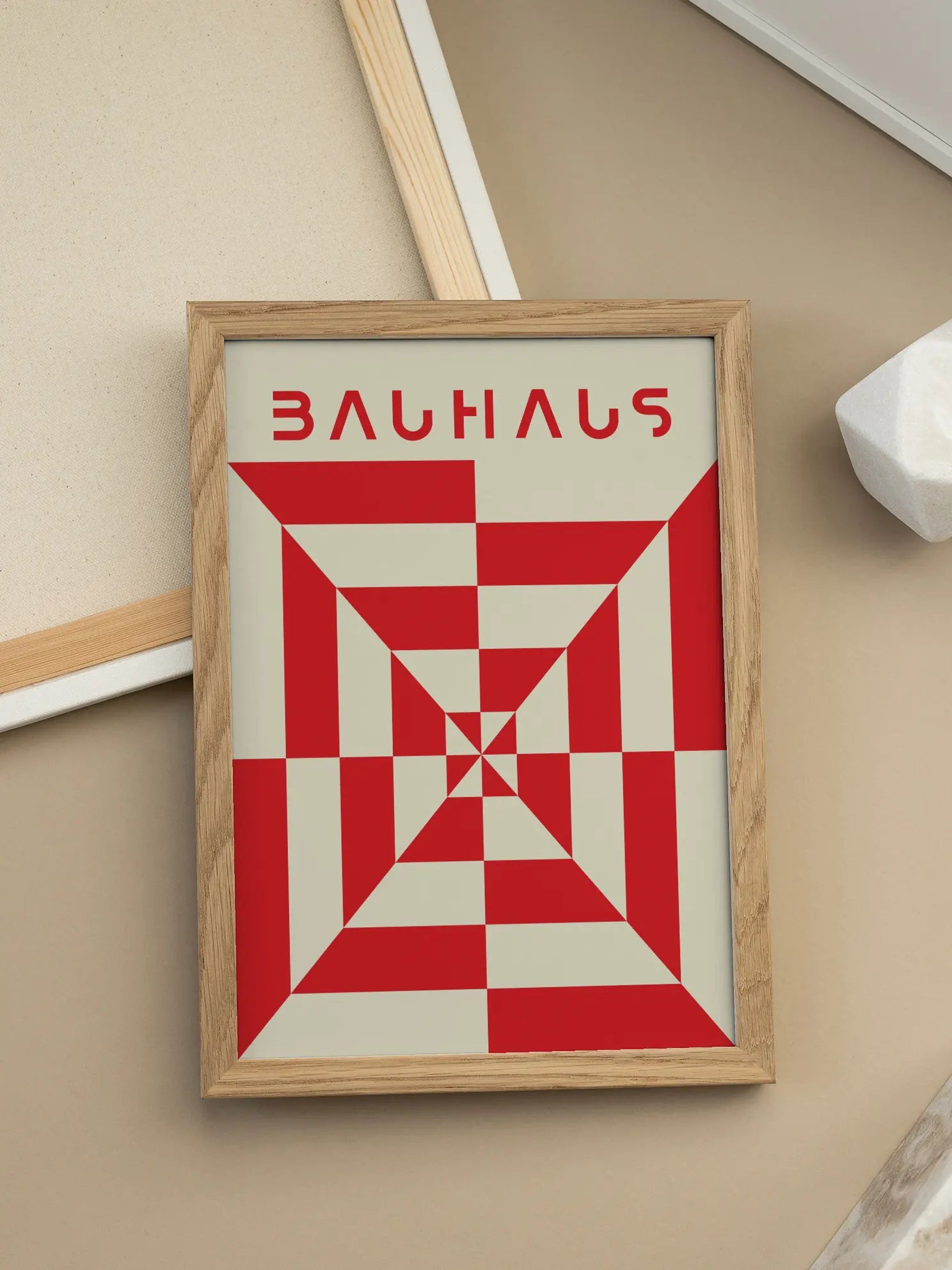 Central Red — Bauhaus Poster