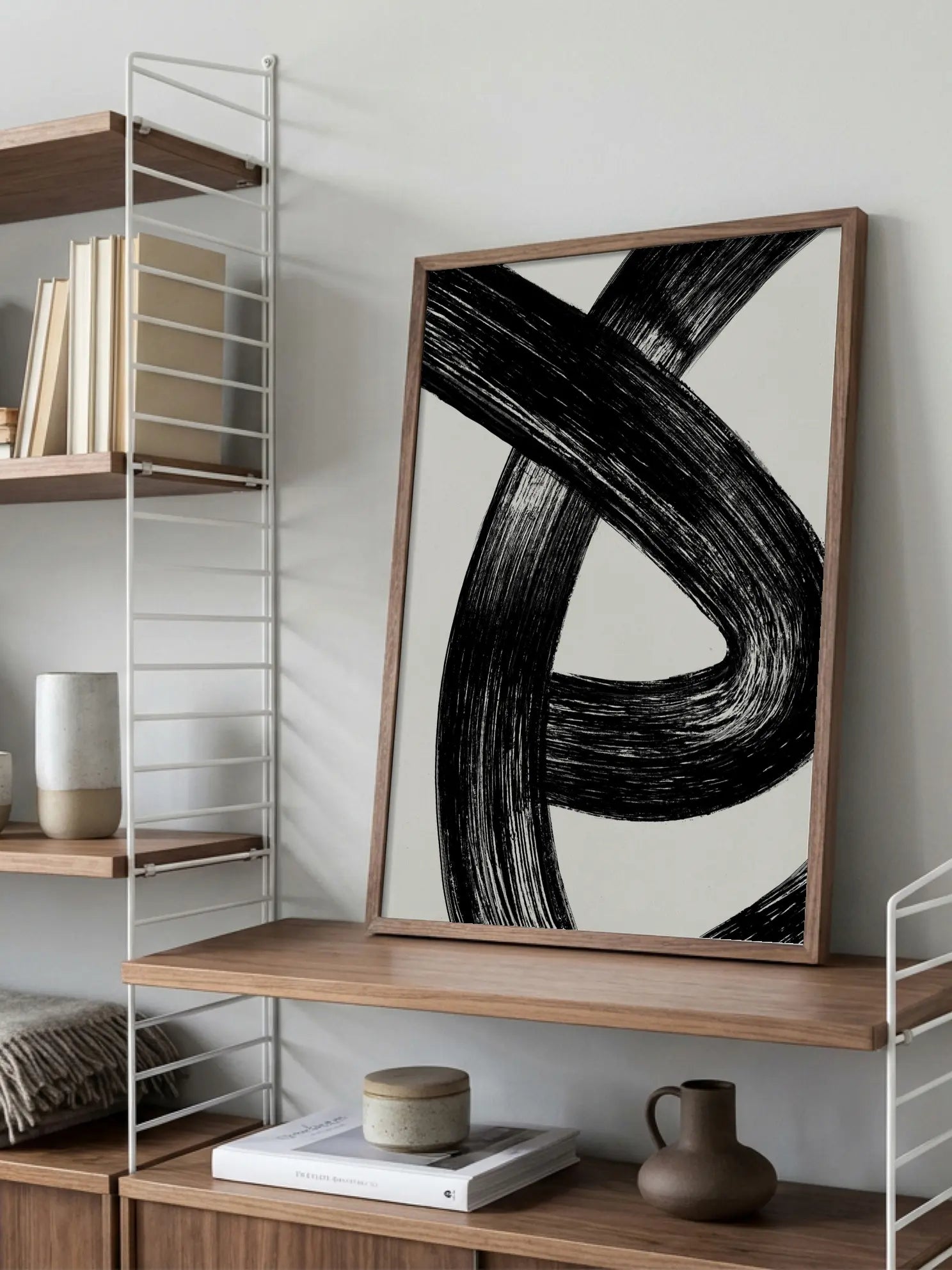 Char Ink Intersections Poster