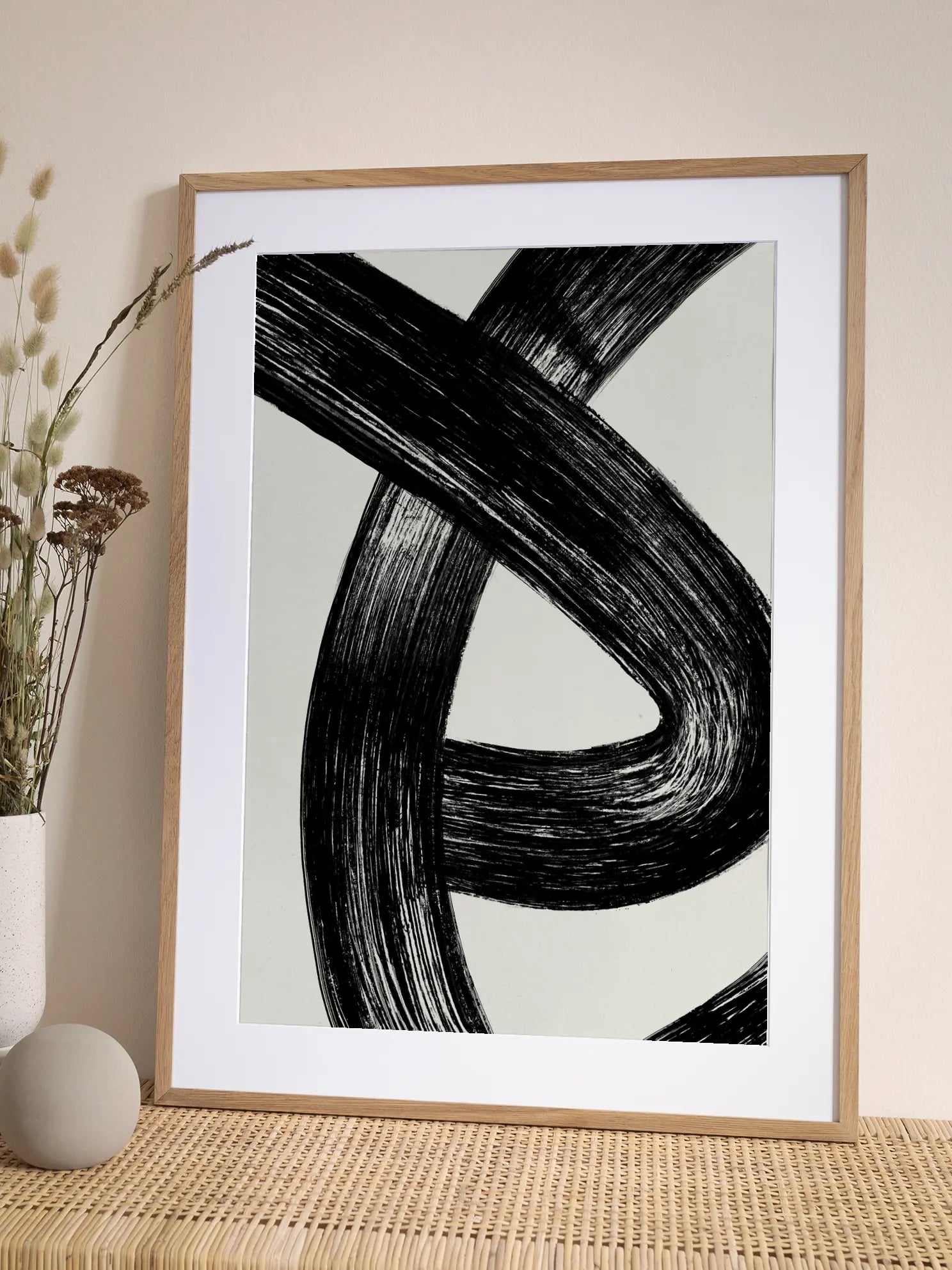 Char Ink Intersections Poster