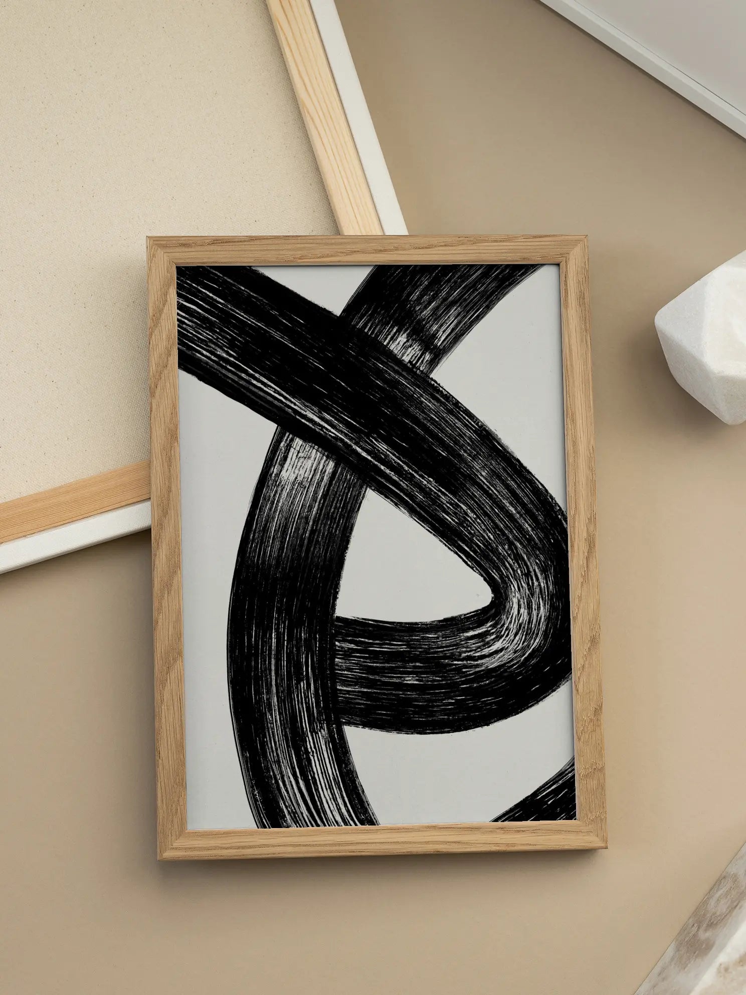 Char Ink Intersections Poster
