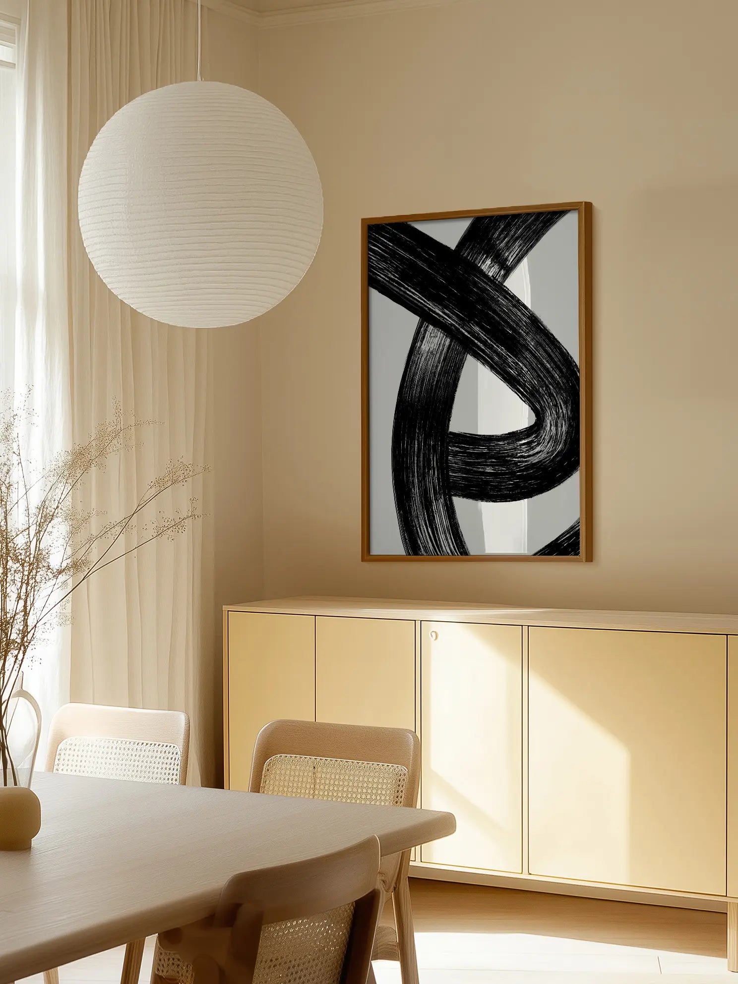 Char Ink Intersections Poster