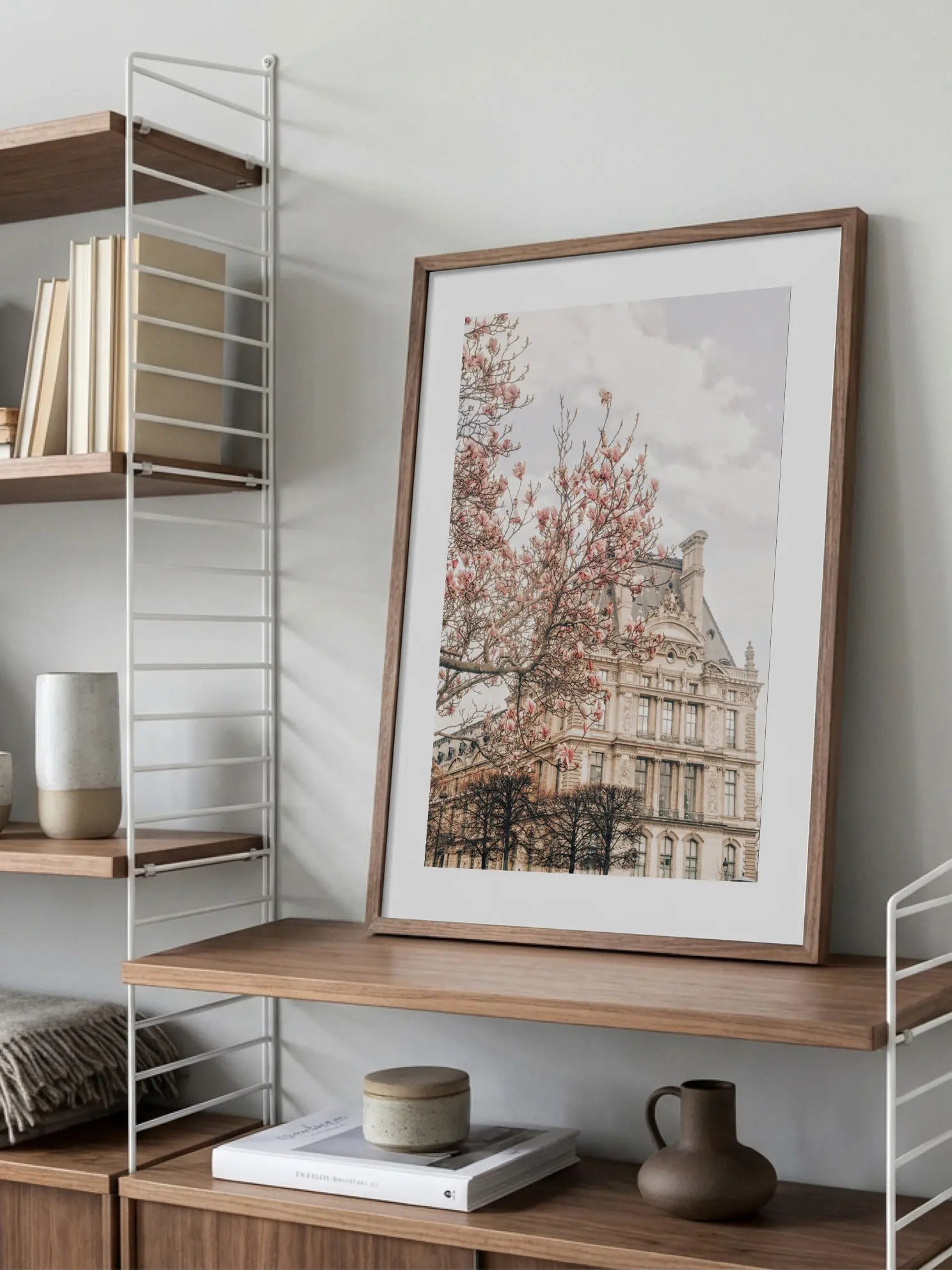 Cherry Blossoms at Versaille Poster