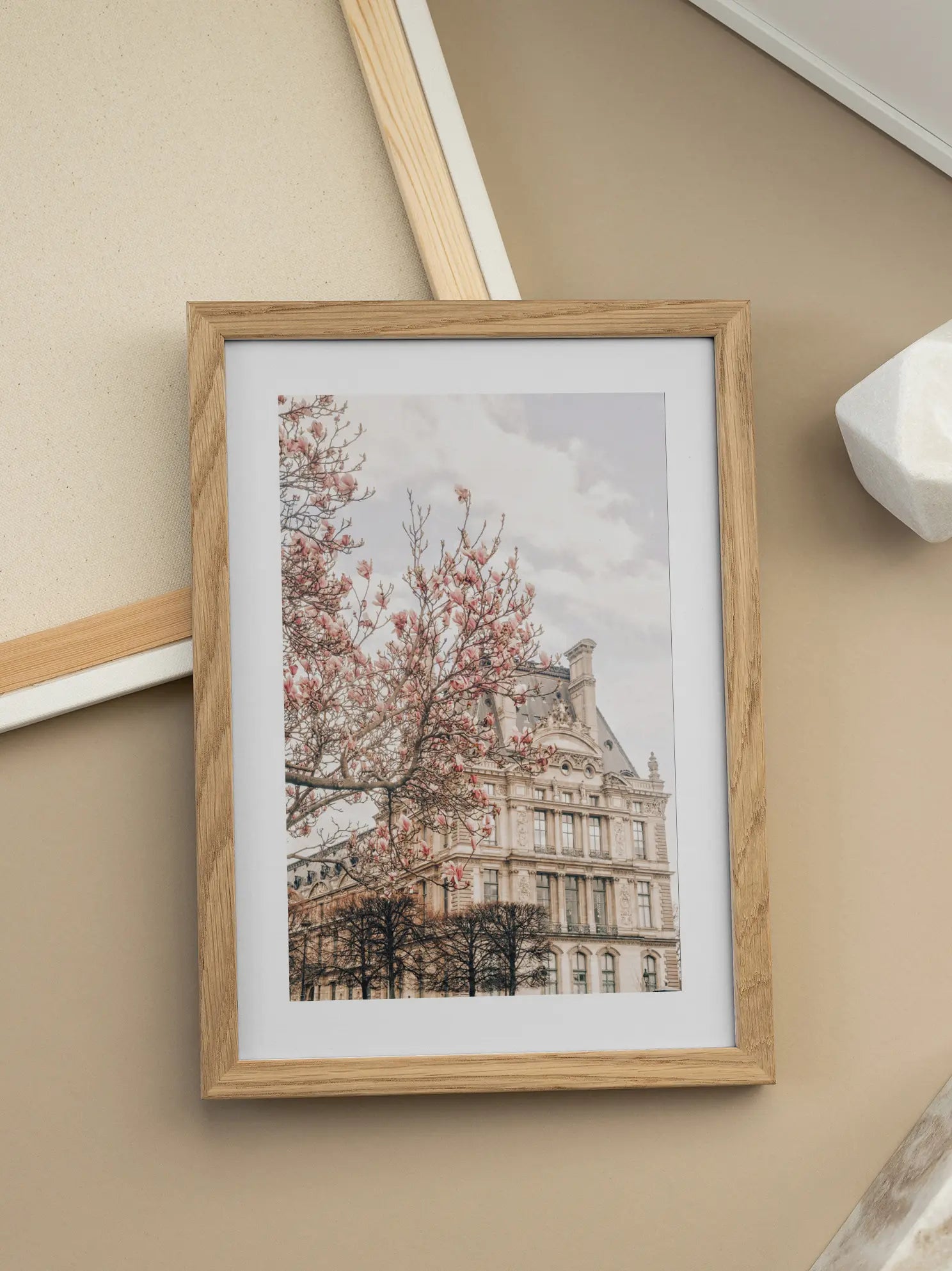 Cherry Blossoms at Versaille Poster