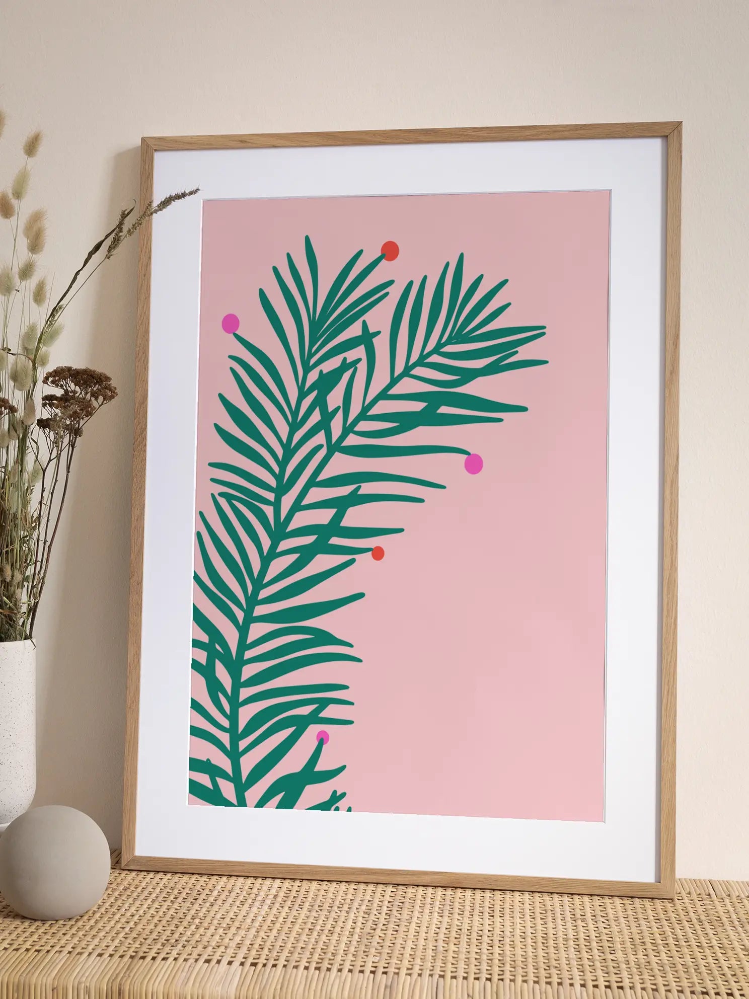 Christmas Palm No2 Poster