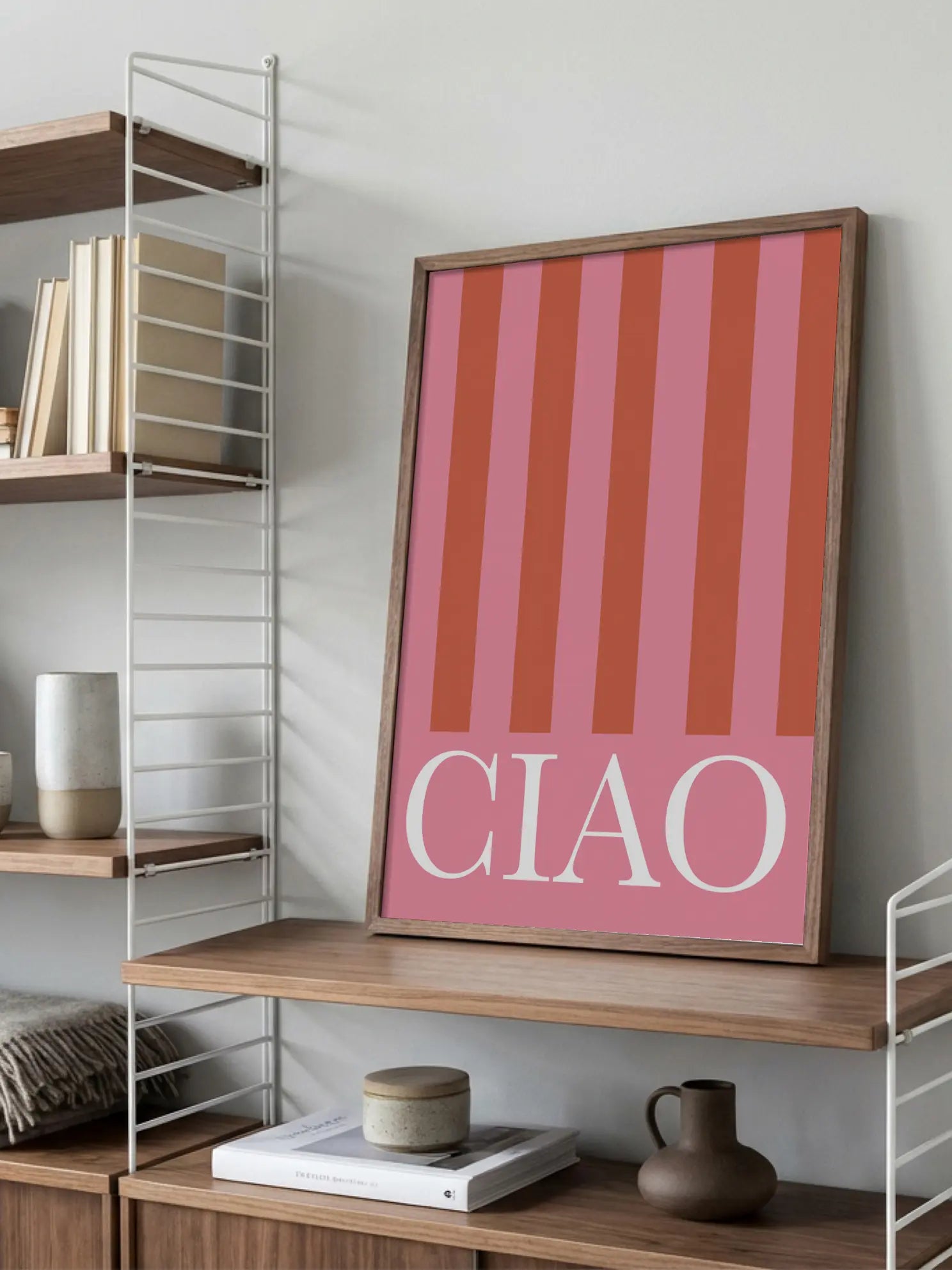 Ciao Stripes Poster