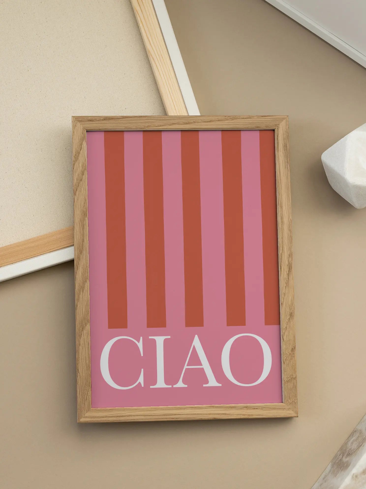 Ciao Stripes Poster