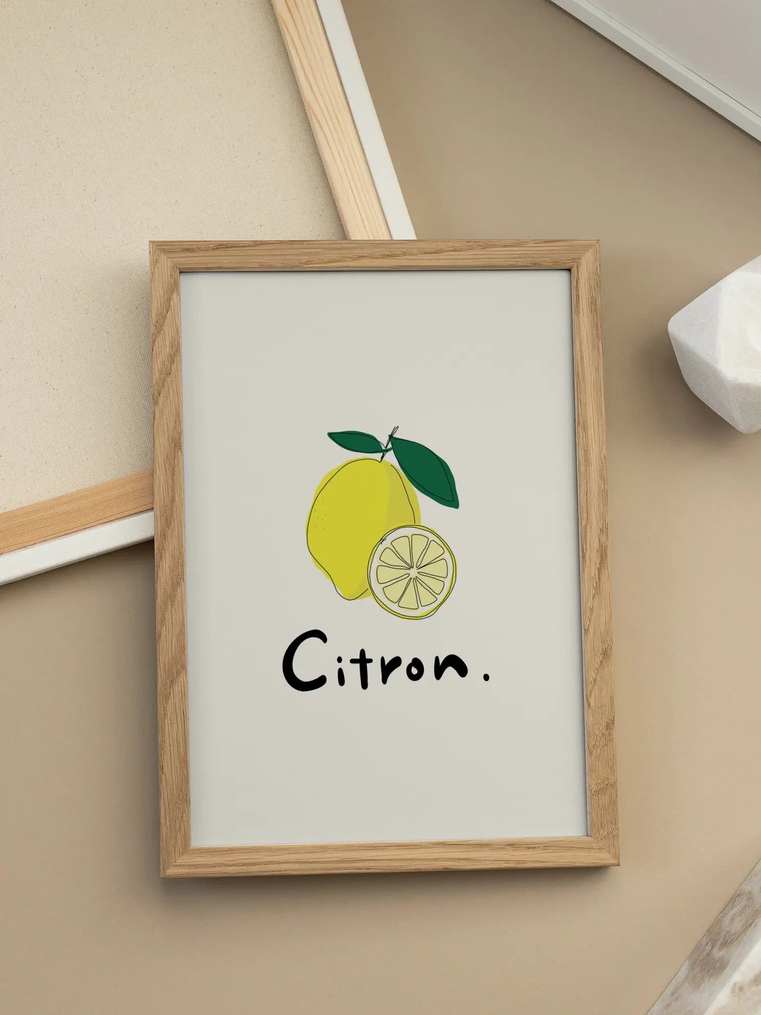 Citron Outline Poster