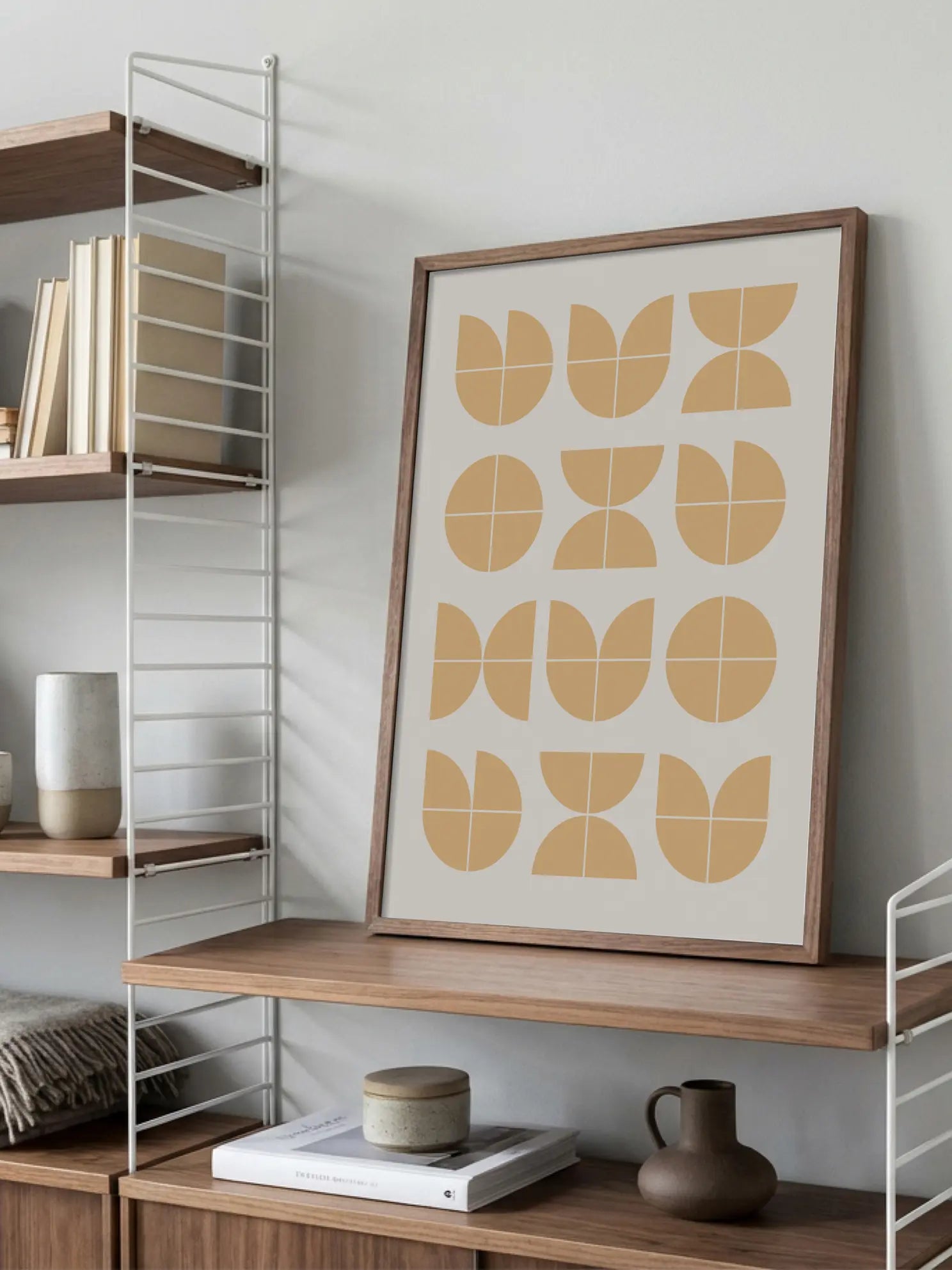 Citrus Grid — Bauhaus Poster