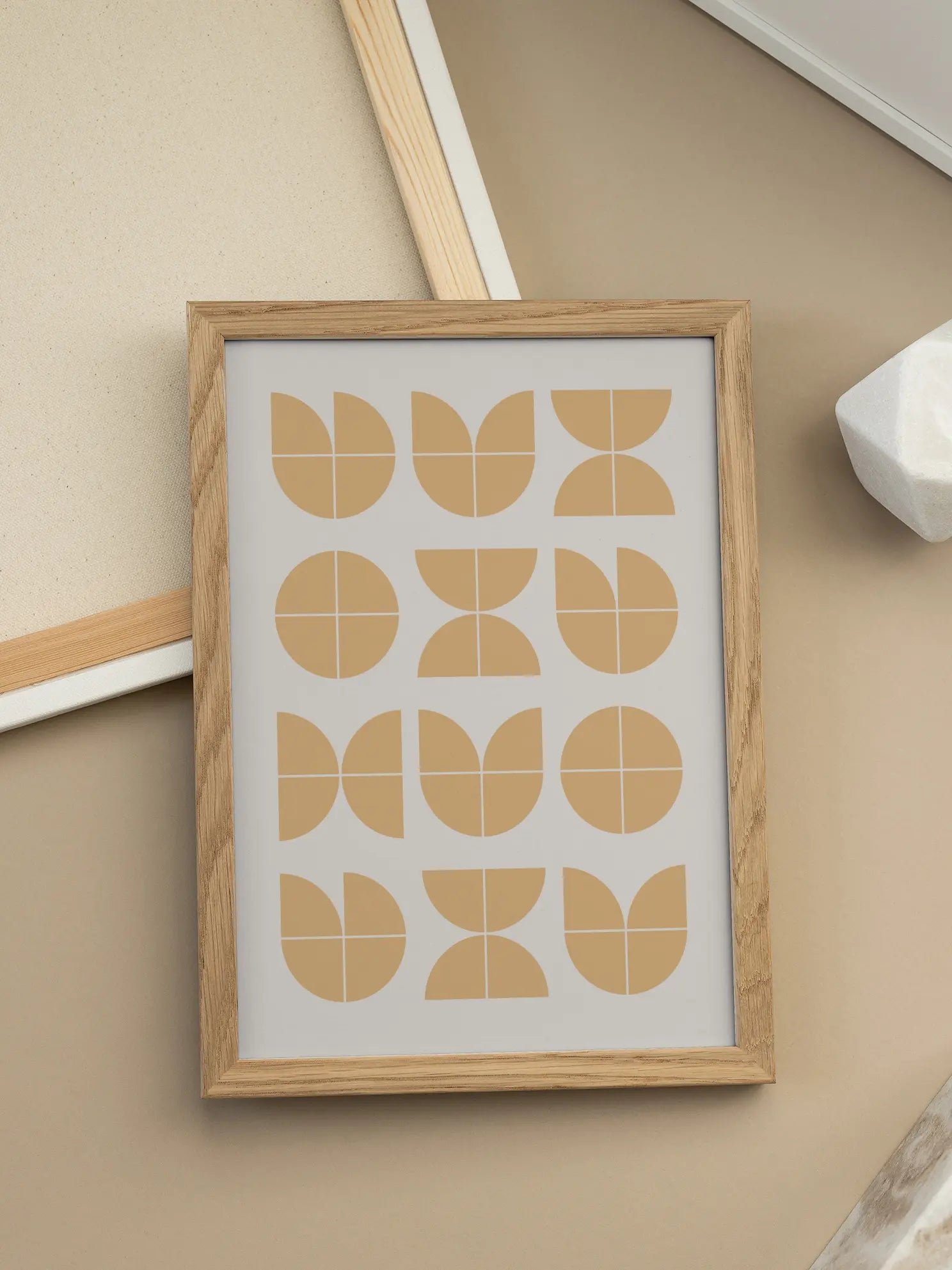 Citrus Grid — Bauhaus Poster