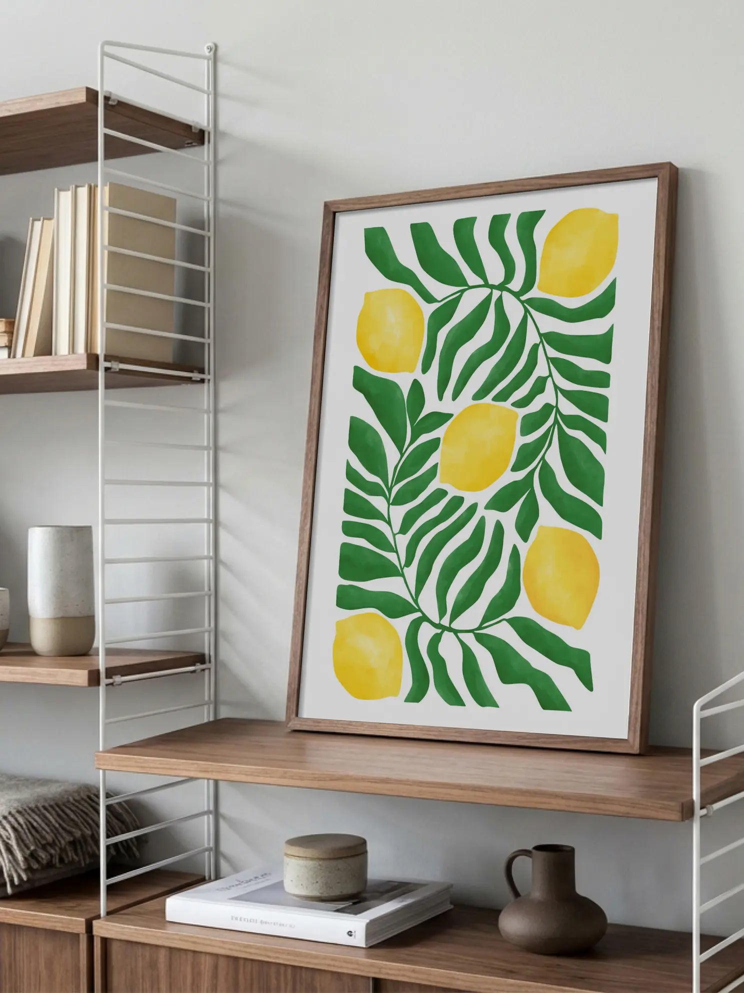 Citrus in Leaves Poster