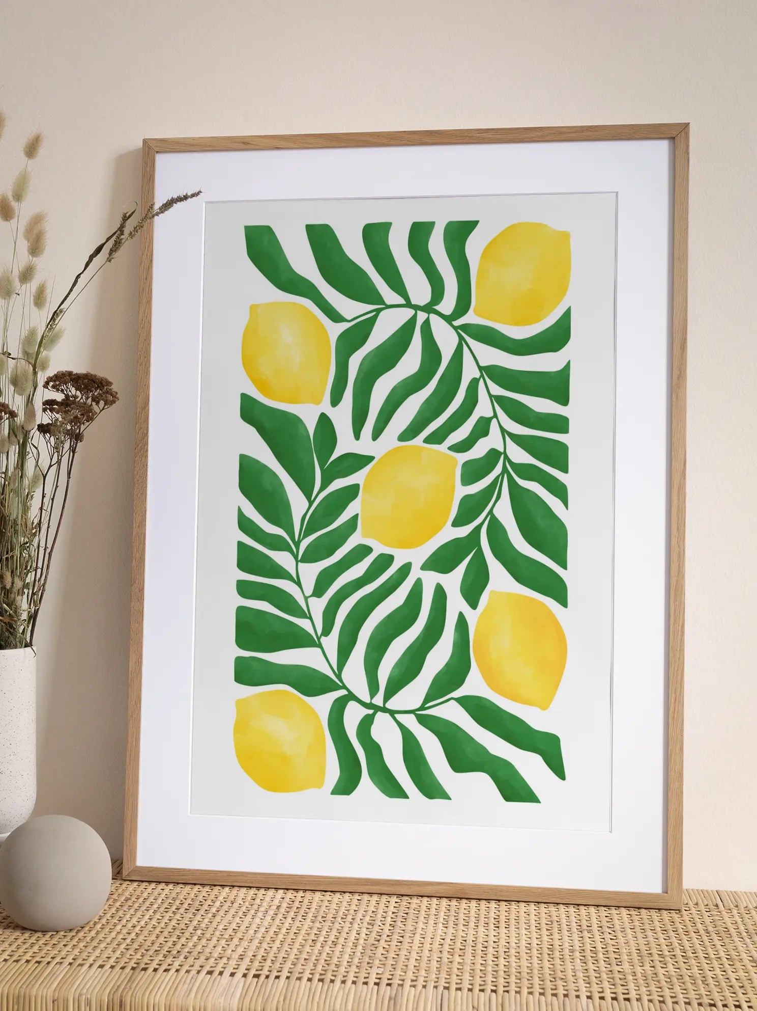 Citrus in Leaves Poster