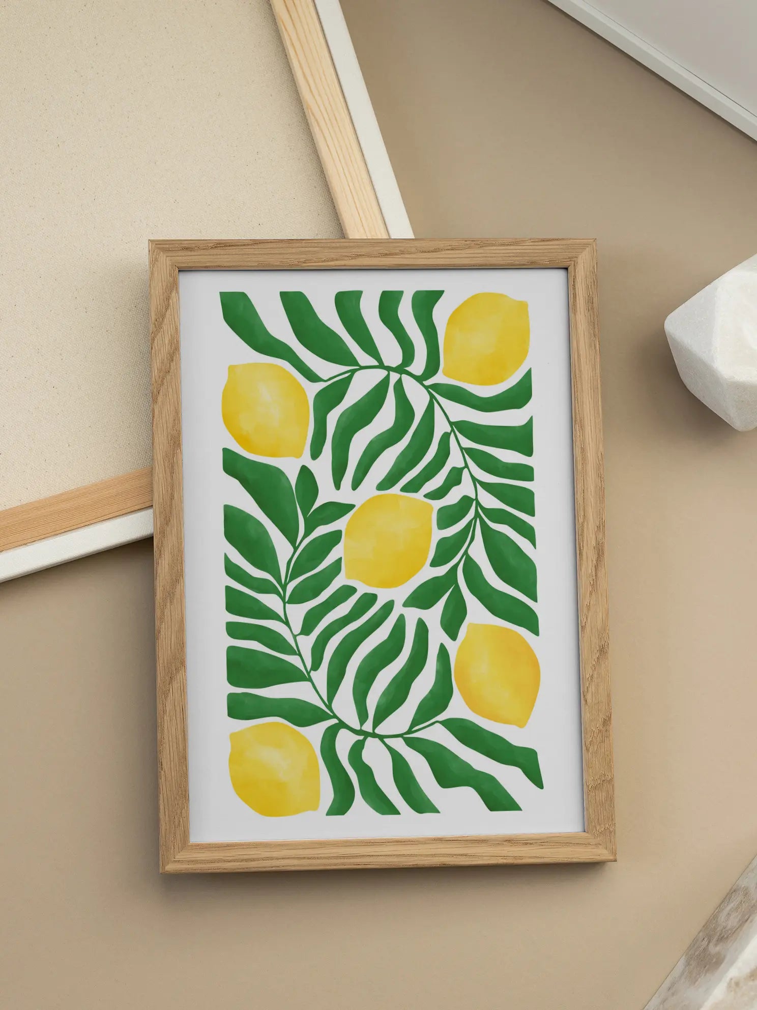 Citrus in Leaves Poster