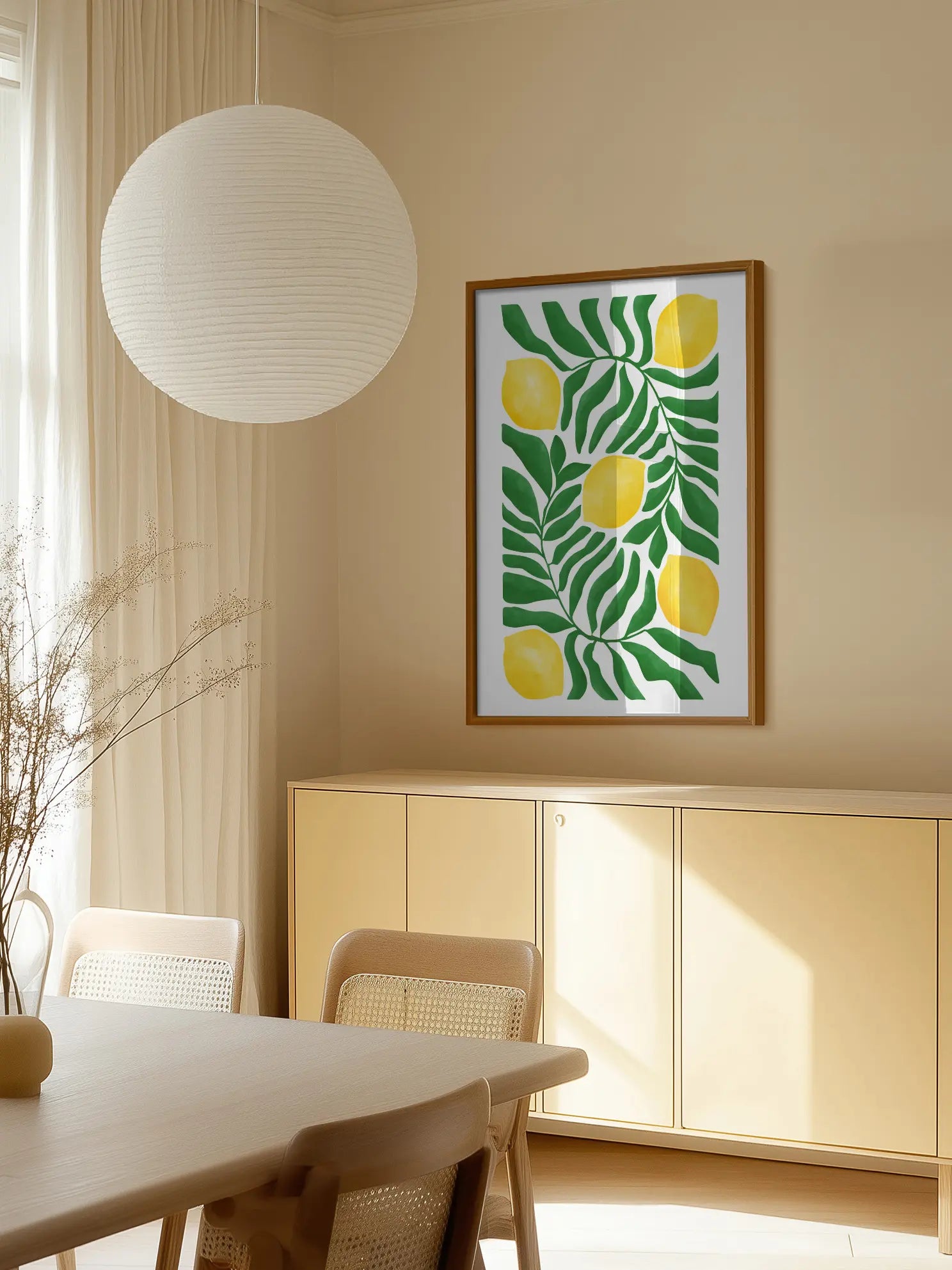 Citrus in Leaves Poster