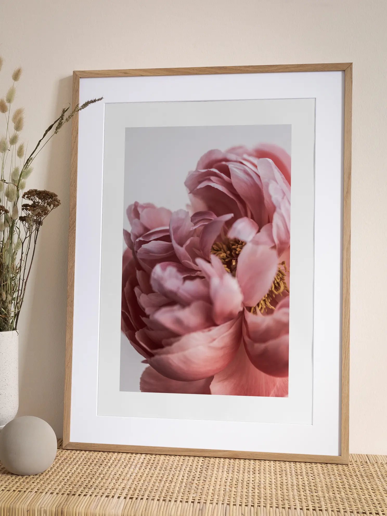 Close Up Peony Poster